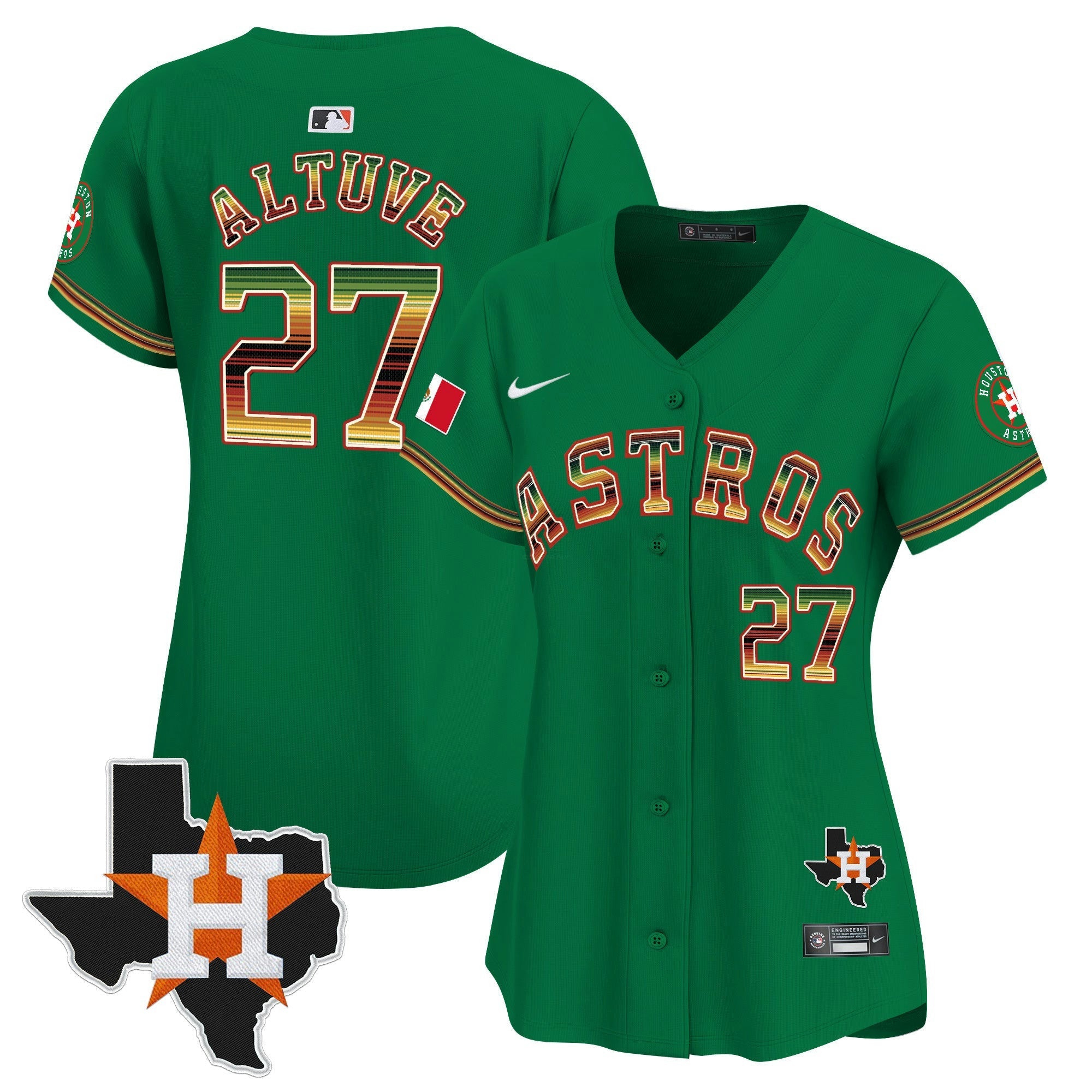 Camisa MLB Women’s Houston Mexico Traditional Style Vapor Premier Limited Jersey