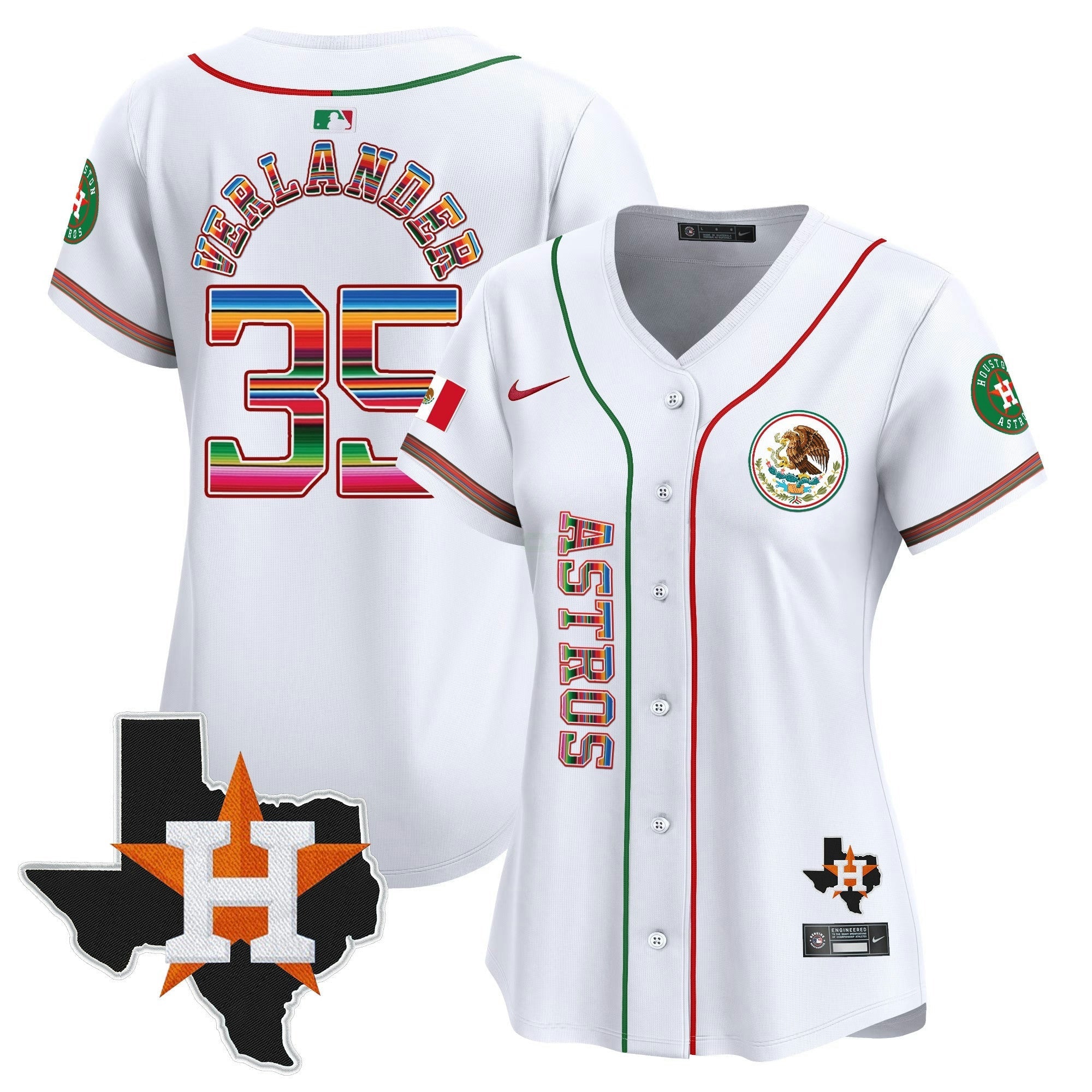 Camisa MLB Women’s Houston Mexico Vapor Premier Limited Jersey V4