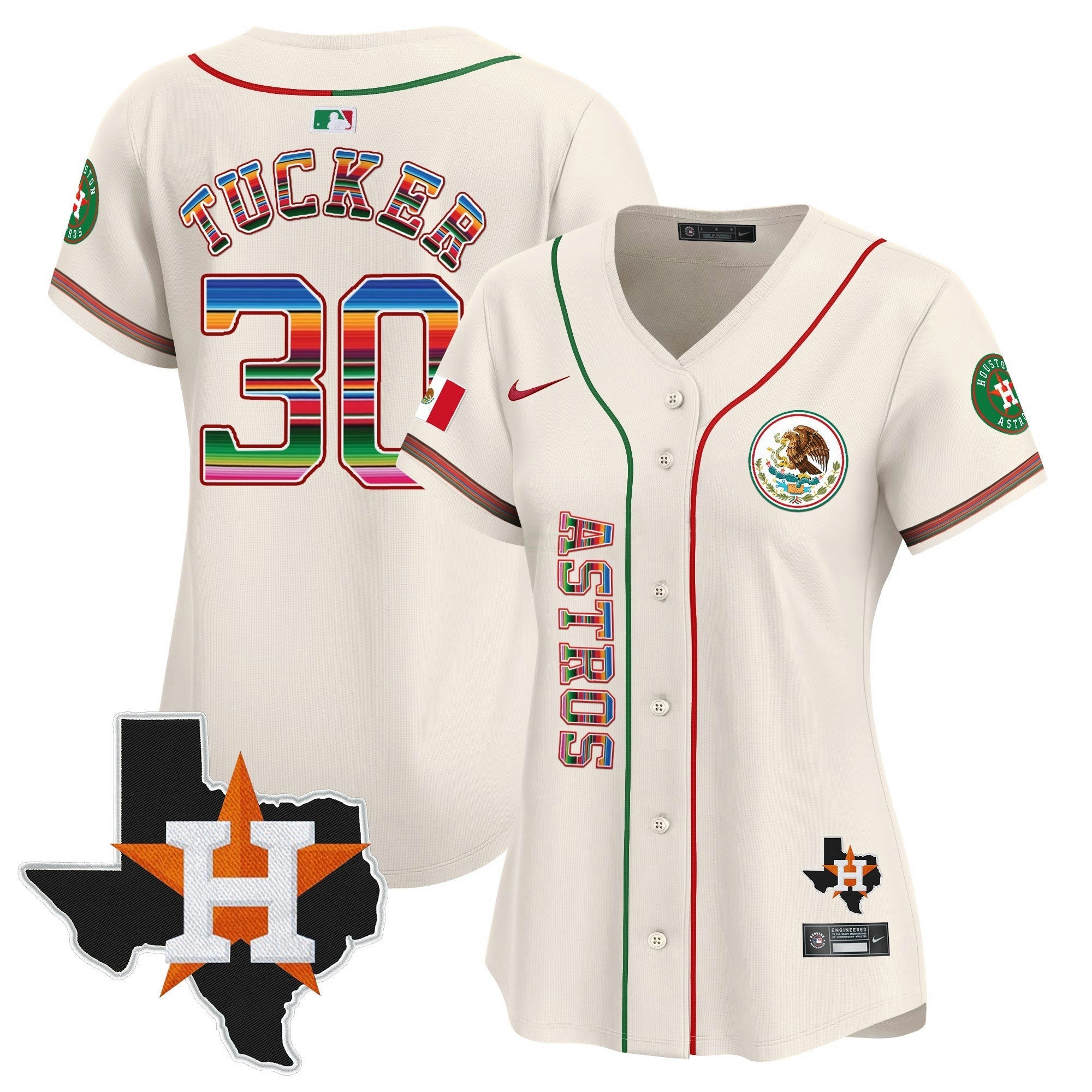 Camisa MLB Women’s Houston Mexico Vapor Premier Limited Jersey V4