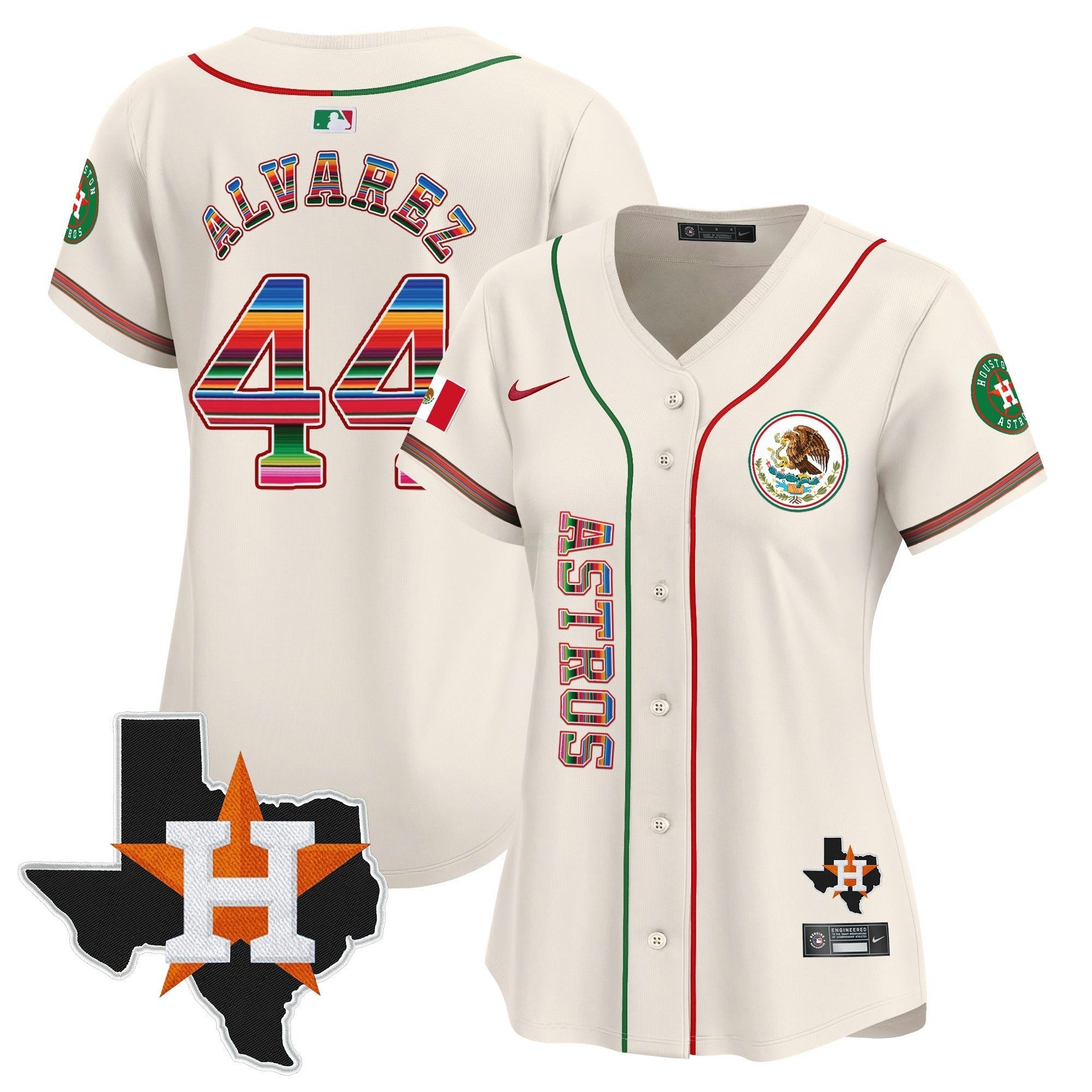 Camisa MLB Women’s Houston Mexico Vapor Premier Limited Jersey V4