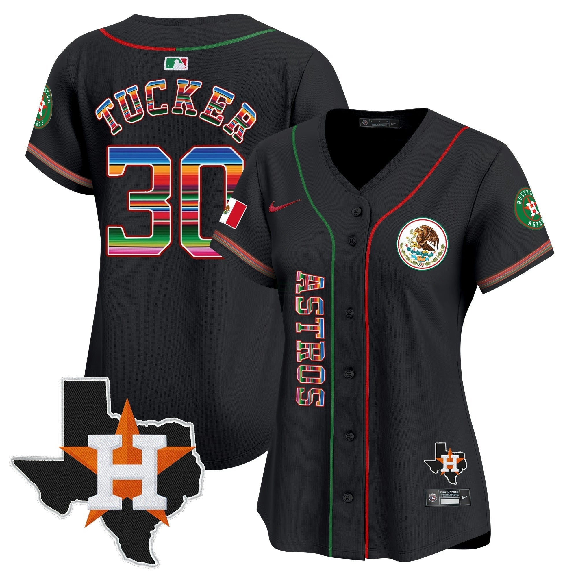 Camisa MLB Women’s Houston Mexico Vapor Premier Limited Jersey V4