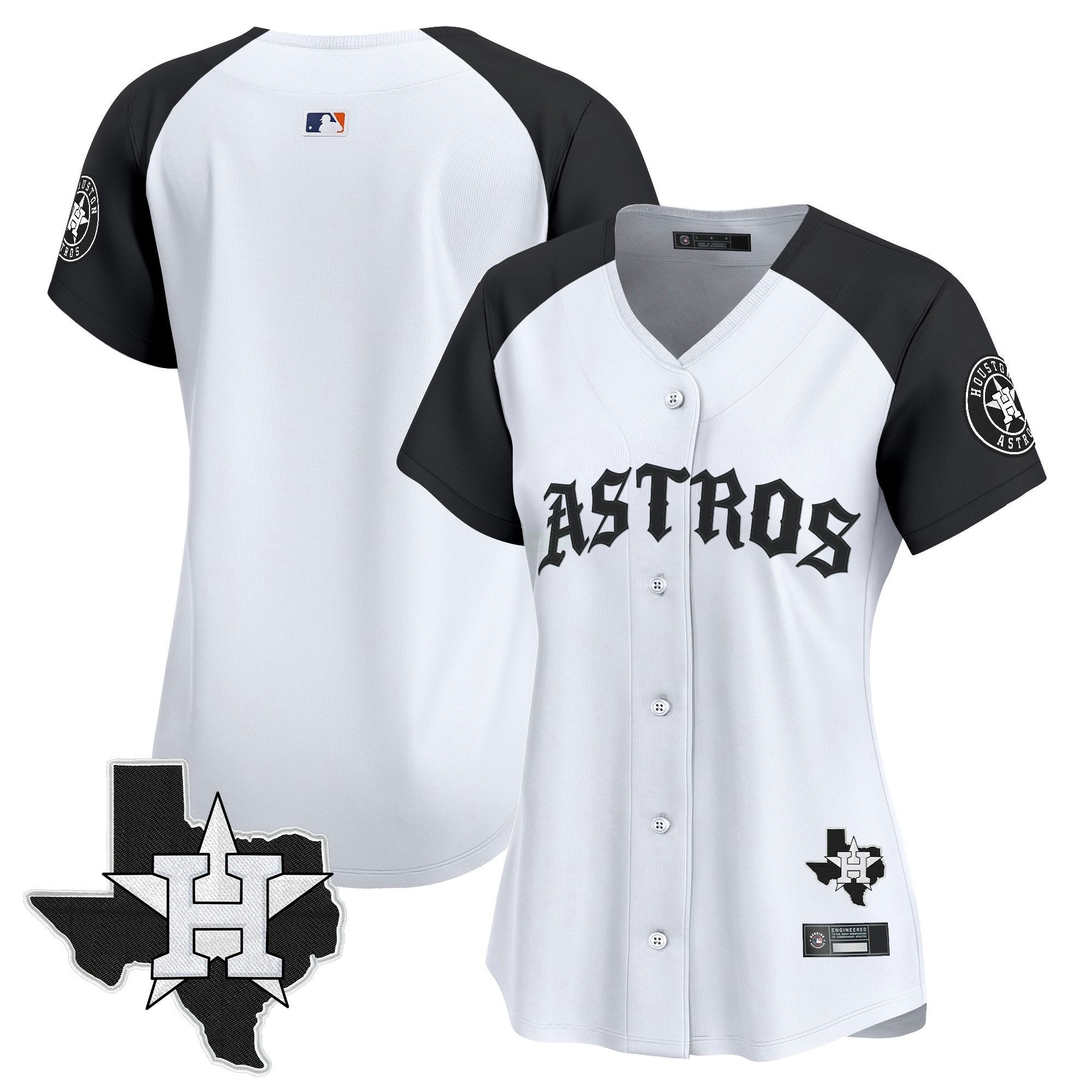 Camisa MLB Women’s Houston ‘Old English Edition’ Vapor Premier Limited Jersey