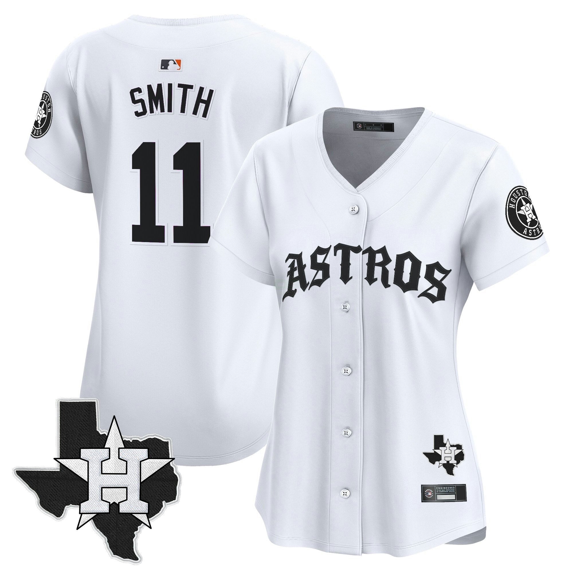 Camisa MLB Women’s Houston ‘Old English Edition’ Vapor Premier Limited Jersey