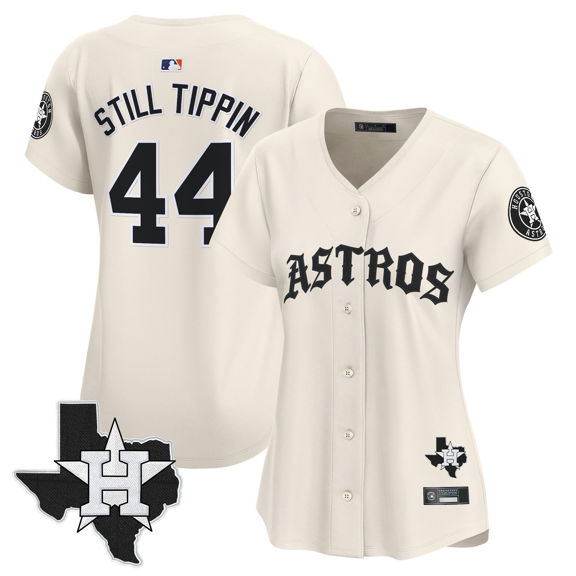 Camisa MLB Women’s Houston ‘Old English Edition’ Vapor Premier Limited Jersey