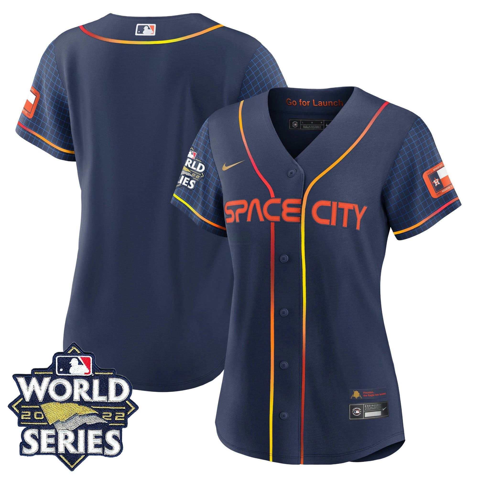 Camisa MLB Women’s Houston Space City 2022 World Series Jersey - Women
