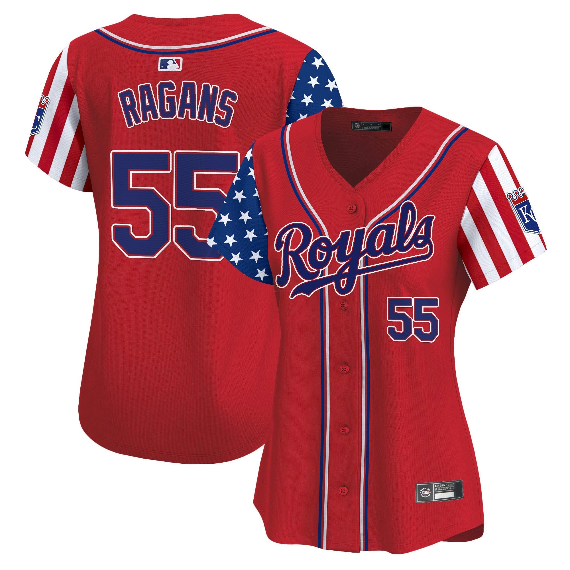 Camisa MLB Women’s Kansas City 2025 Independence Day Vapor Premier Limited Jersey