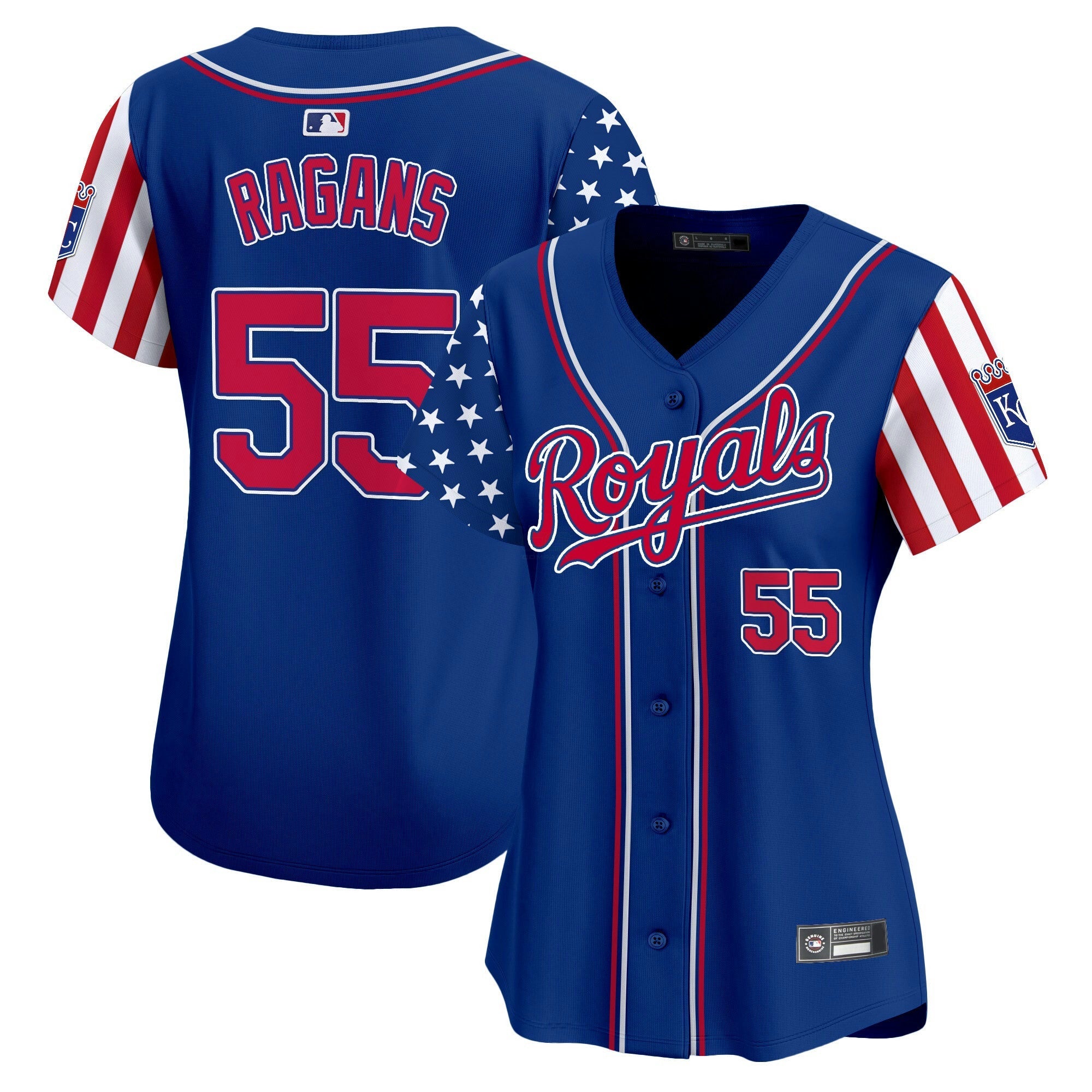 Camisa MLB Women’s Kansas City 2025 Independence Day Vapor Premier Limited Jersey