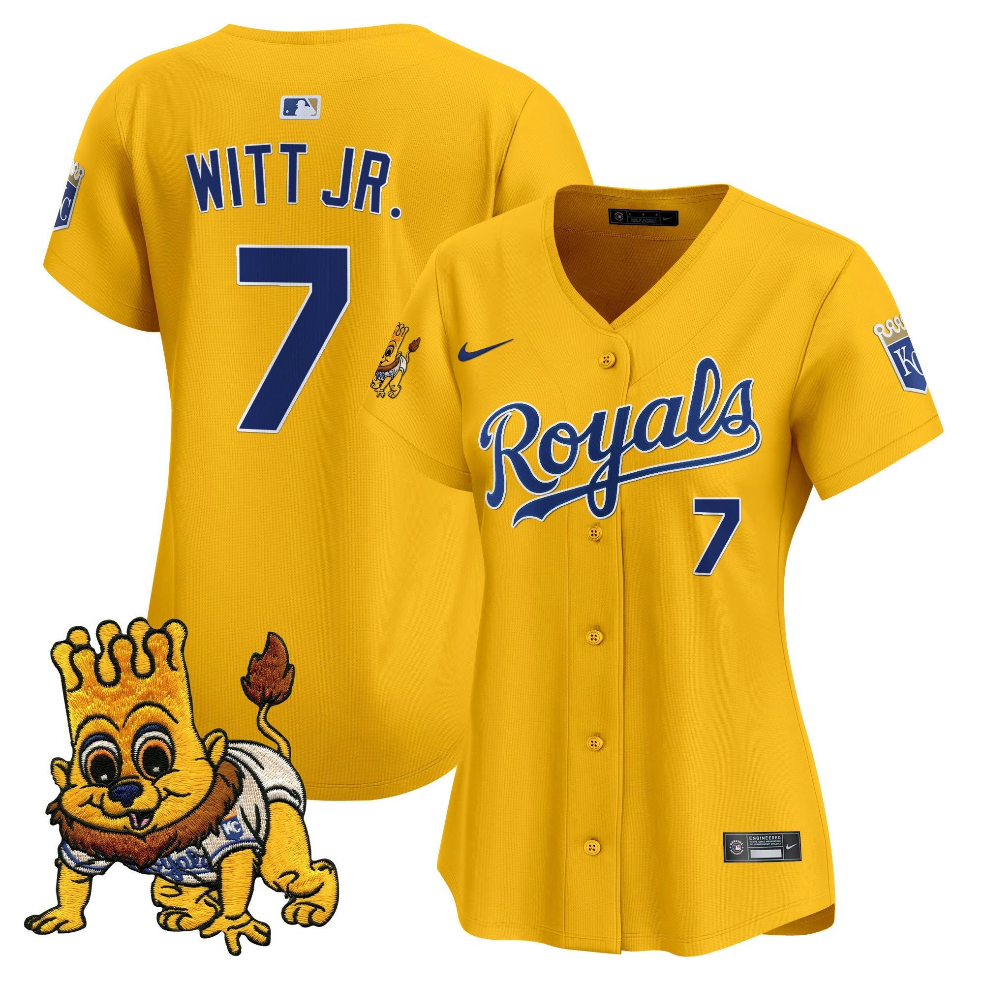Camisa MLB Women’s Kansas City Sluggerrr Patch Vapor Premier Limited Jersey