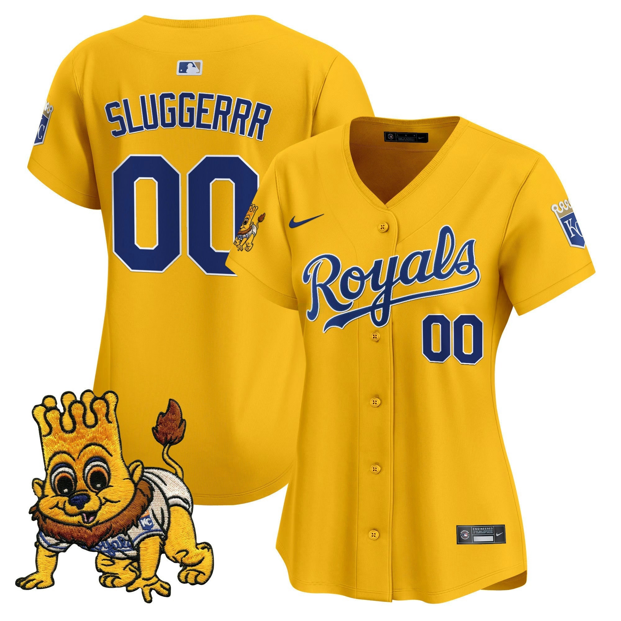 Camisa MLB Women’s Kansas City Sluggerrr Patch Vapor Premier Limited Jersey