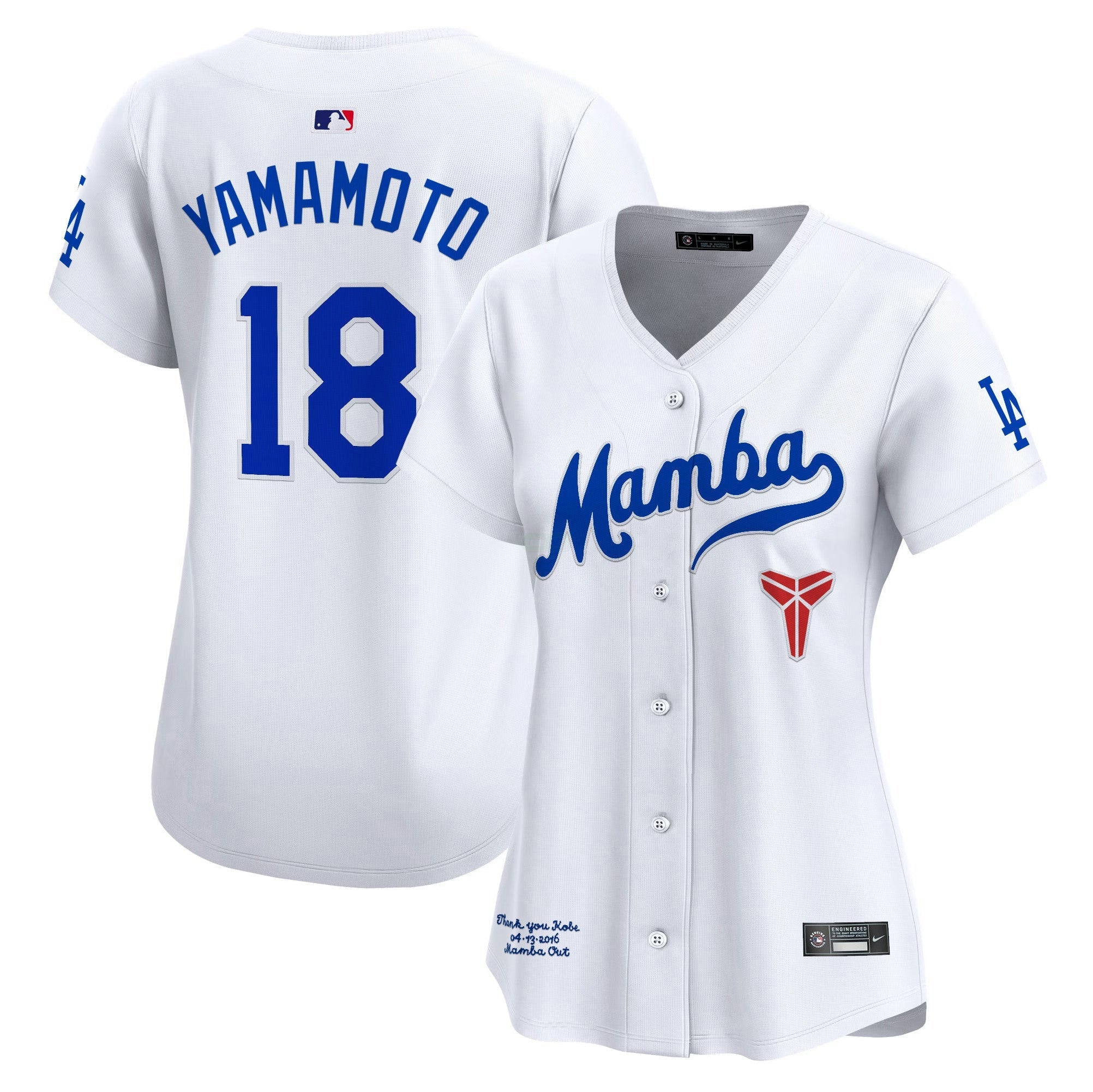 Camisa MLB Women’s Kobe Bryant Mamba Vapor Premier Limited Jersey