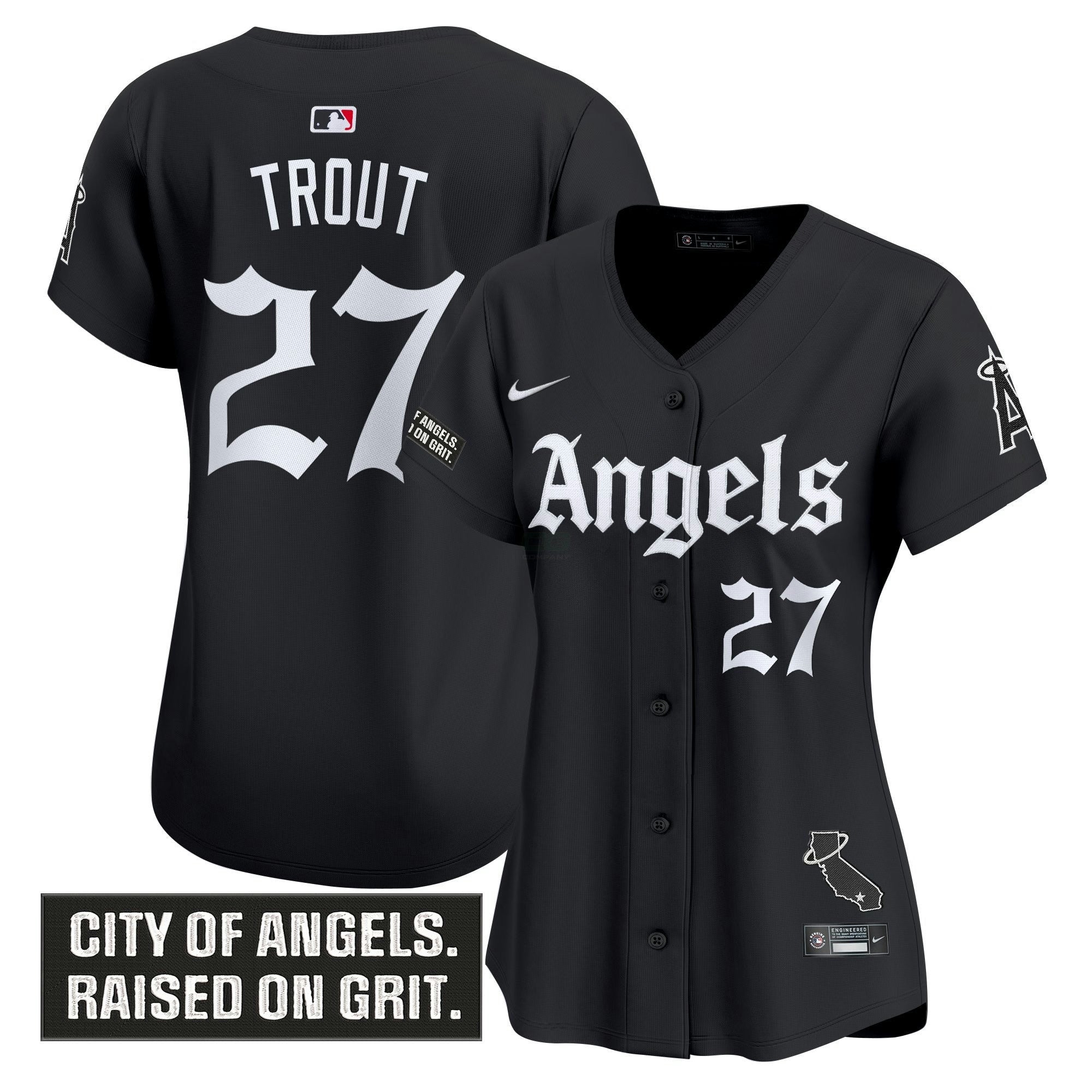 Camisa MLB Women’s Los Angeles ‘Gothic Halo Edition’ Vapor Premier Limited Jersey