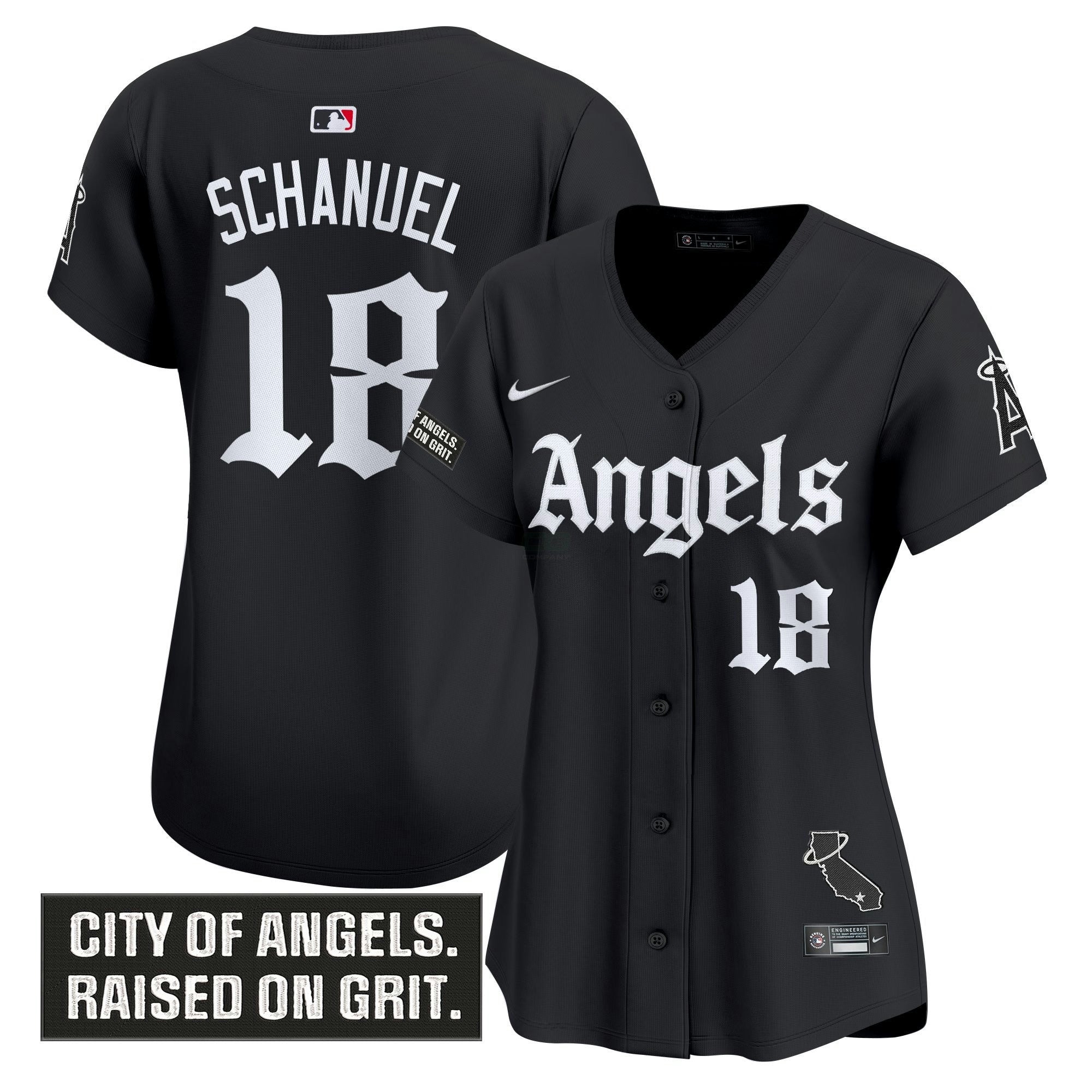 Camisa MLB Women’s Los Angeles ‘Gothic Halo Edition’ Vapor Premier Limited Jersey
