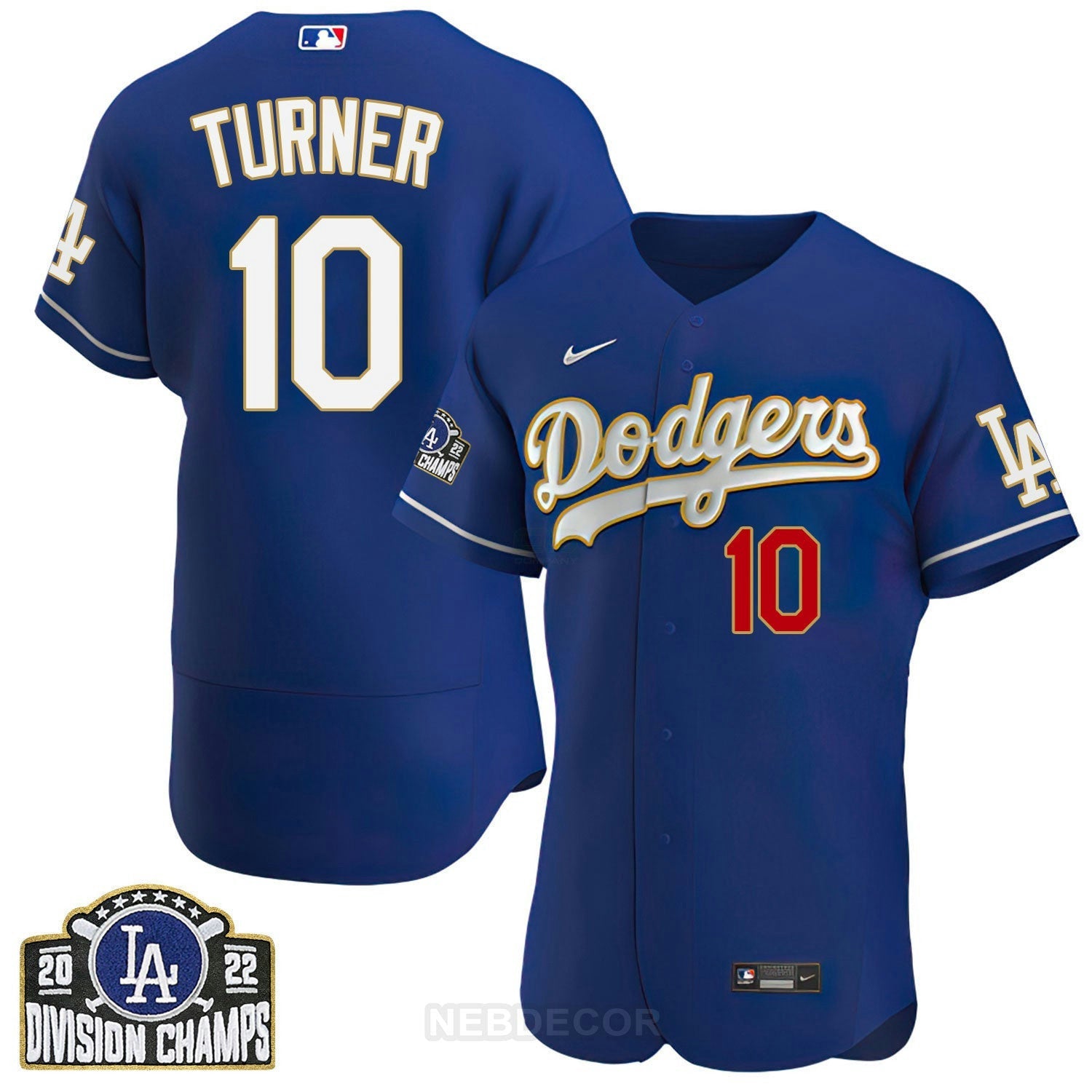 Camisa MLB Women’s Los Angeles Patch NL West Division Champions 2022 Jersey