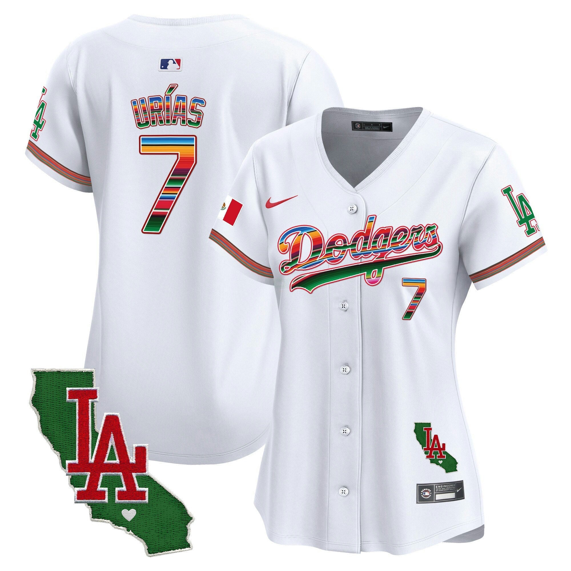 Camisa MLB Women’s Mexico California Patch Vapor Premier Limited Jersey V2