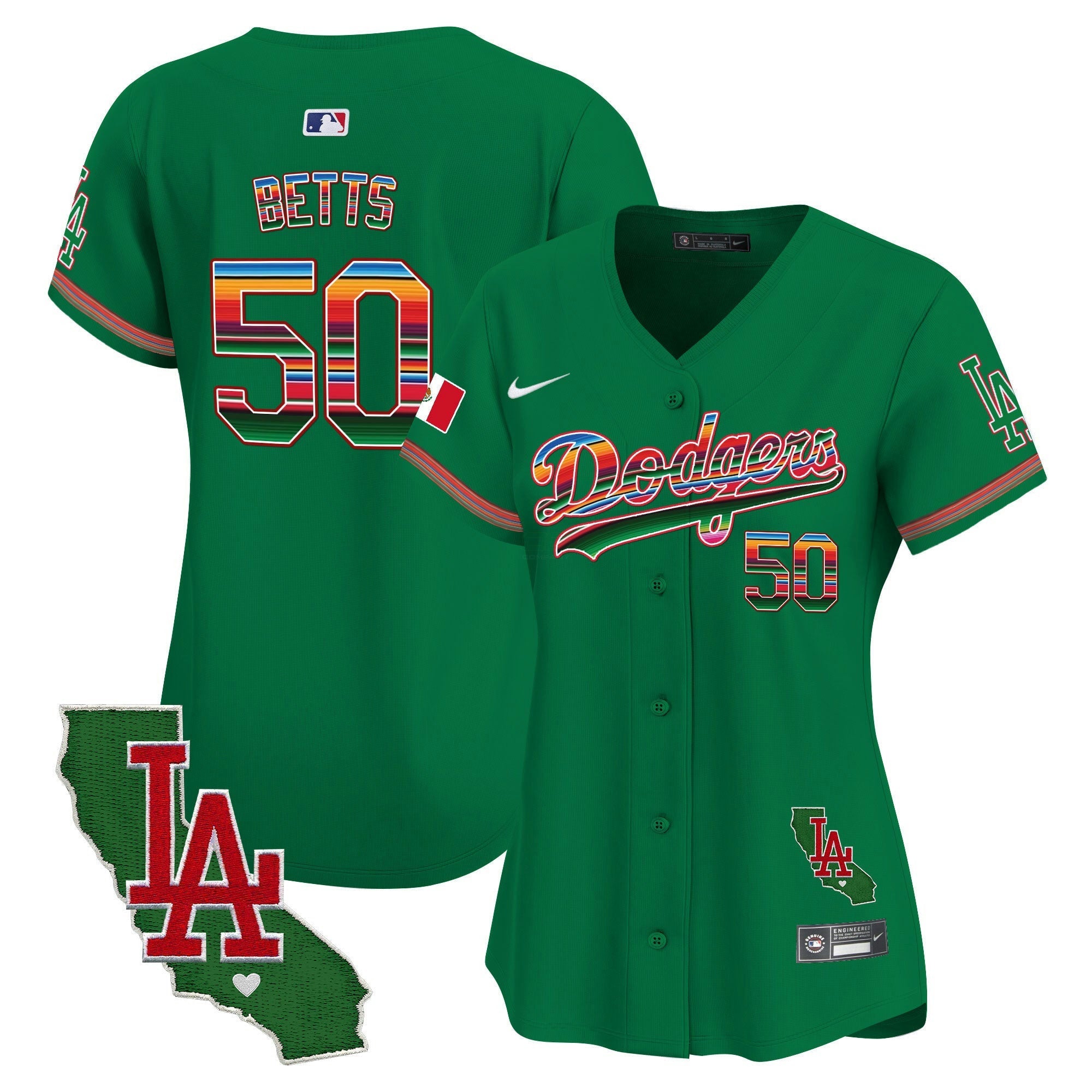 Camisa MLB Women’s Mexico California Patch Vapor Premier Limited Jersey V2