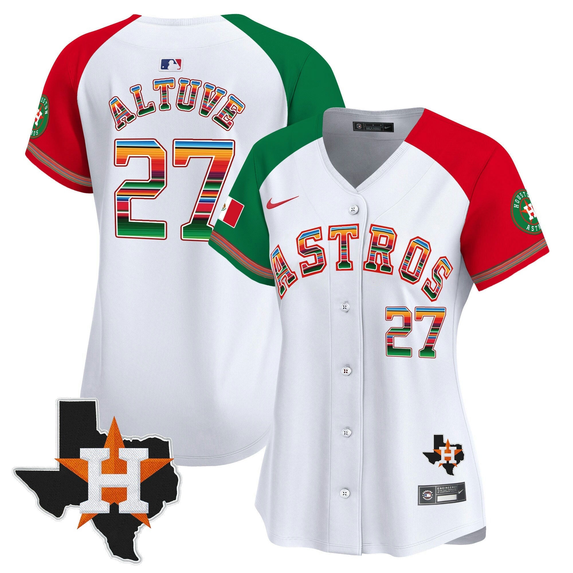 Camisa MLB Women’s Mexico Texas Patch Vapor Premier Limited Jersey