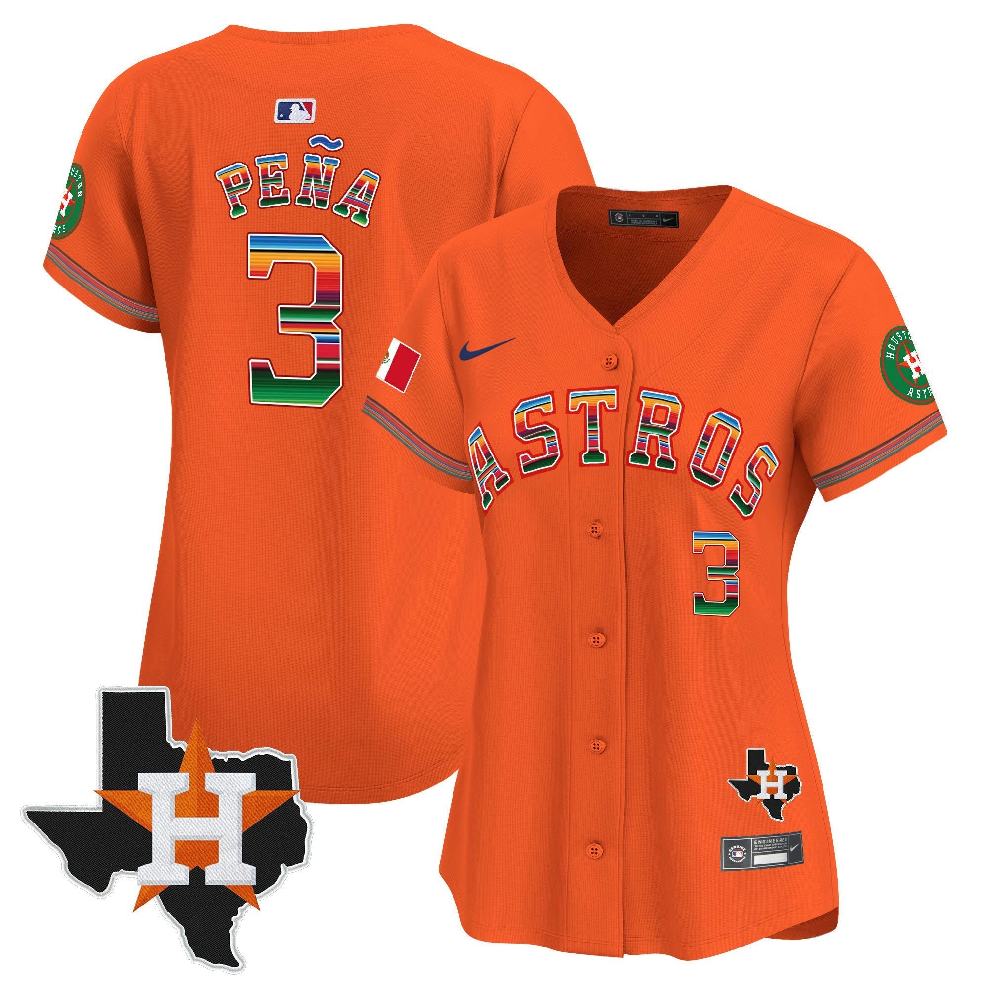 Camisa MLB Women’s Mexico Texas Patch Vapor Premier Limited Jersey