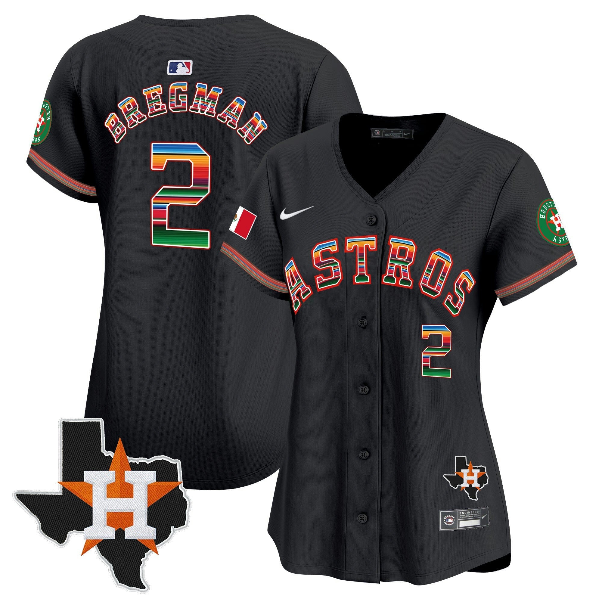 Camisa MLB Women’s Mexico Texas Patch Vapor Premier Limited Jersey