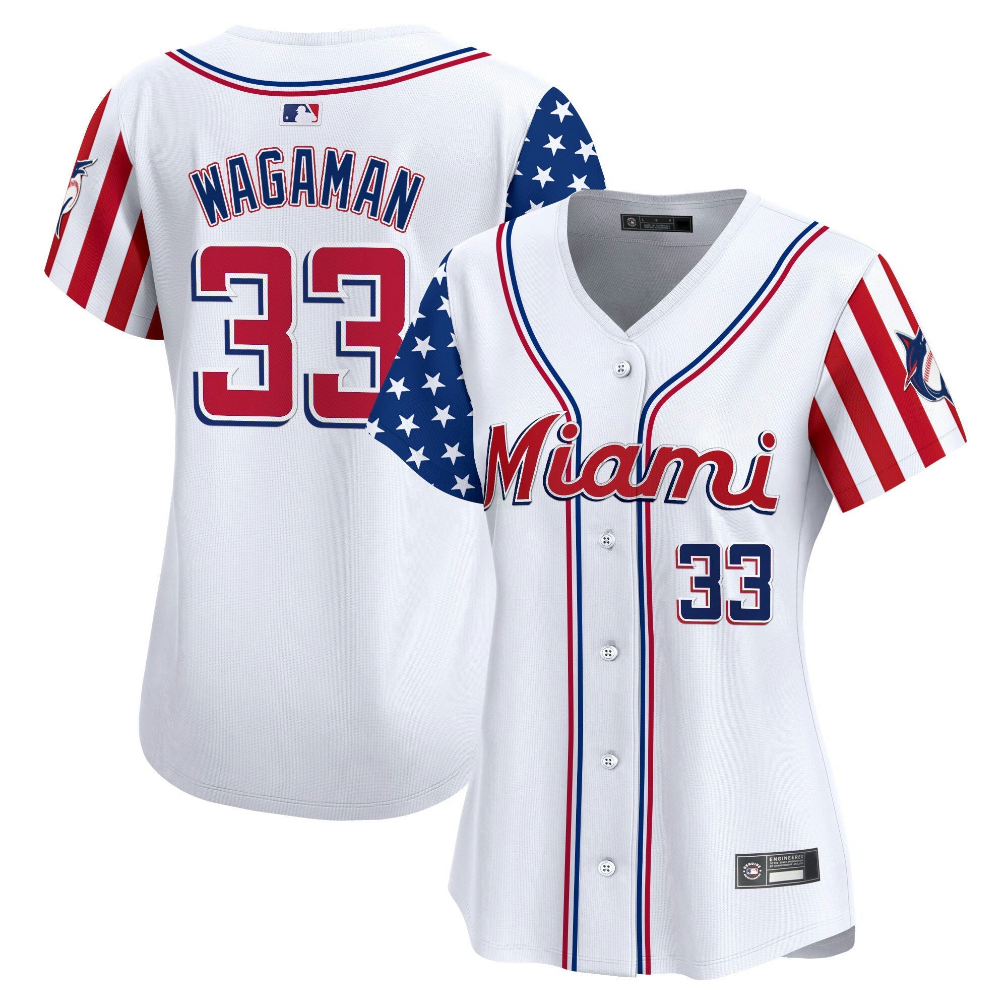 Camisa MLB Women’s Miami 2025 Independence Day Vapor Premier Limited Jersey