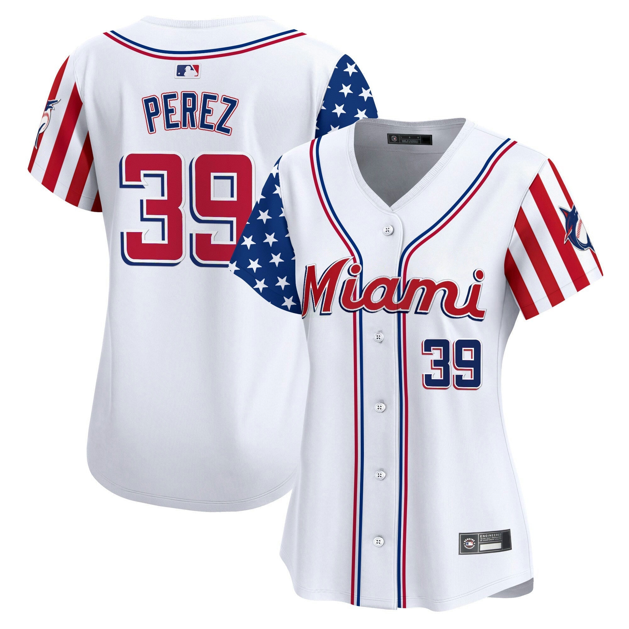 Camisa MLB Women’s Miami 2025 Independence Day Vapor Premier Limited Jersey