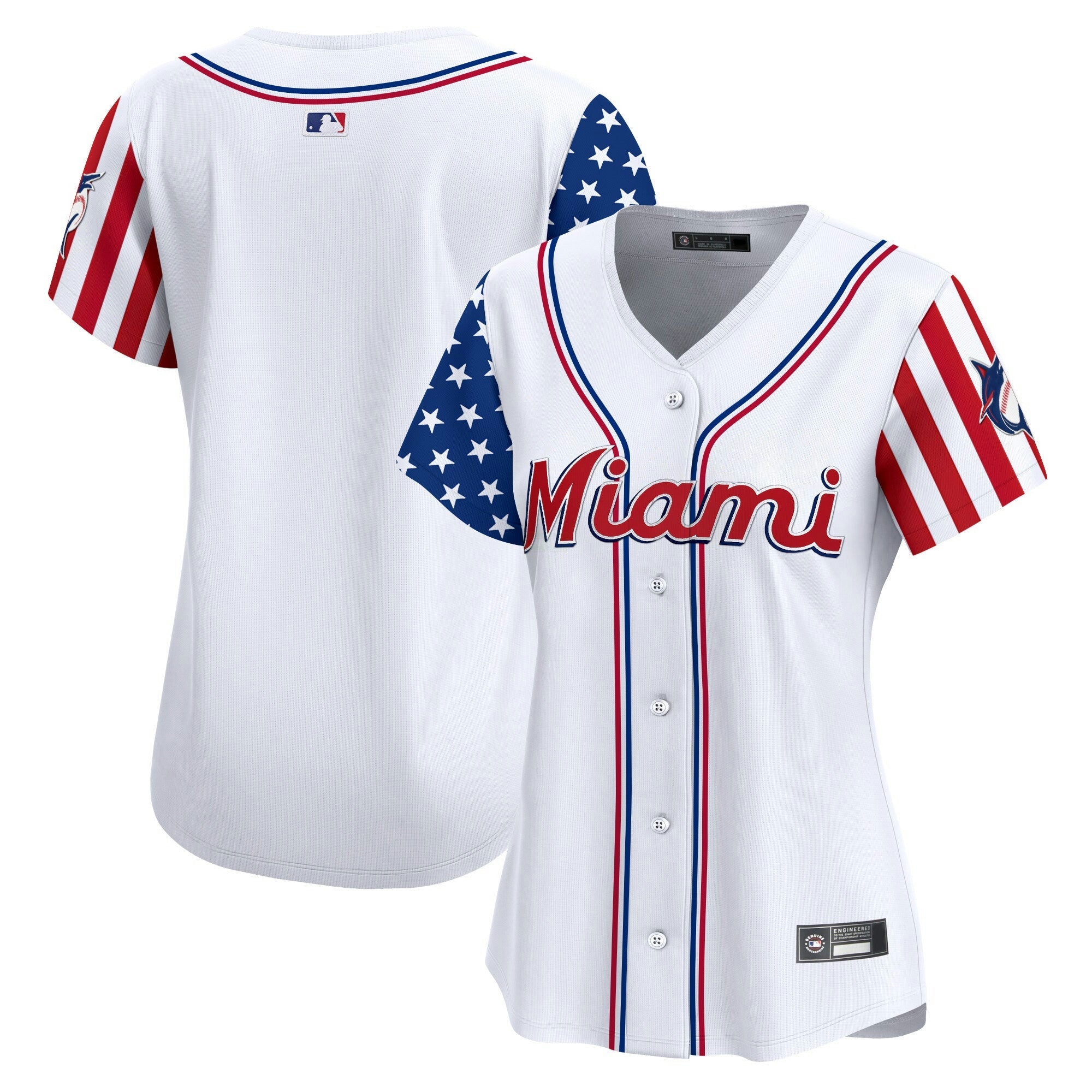 Camisa MLB Women’s Miami 2025 Independence Day Vapor Premier Limited Jersey