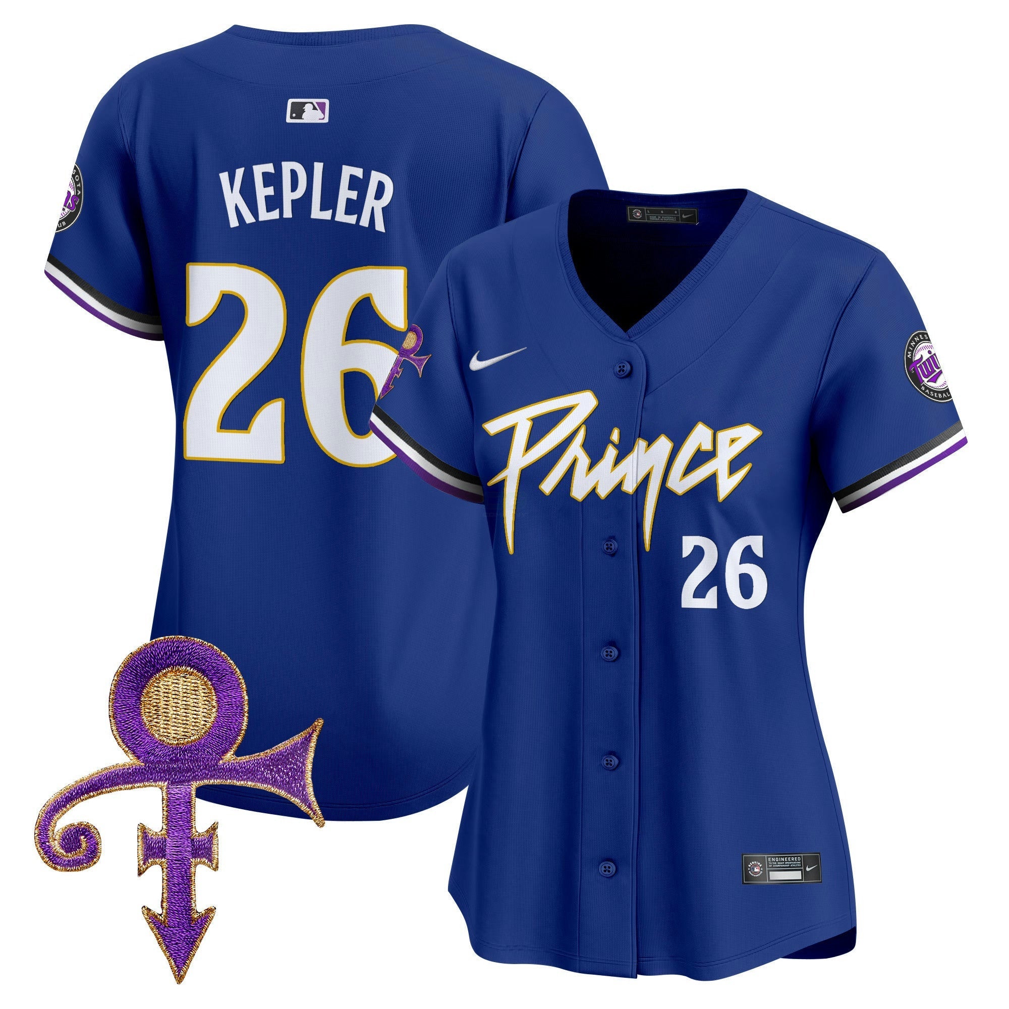 Camisa MLB Women’s Minnesota Prince Patch Vapor Premier Limited Jersey
