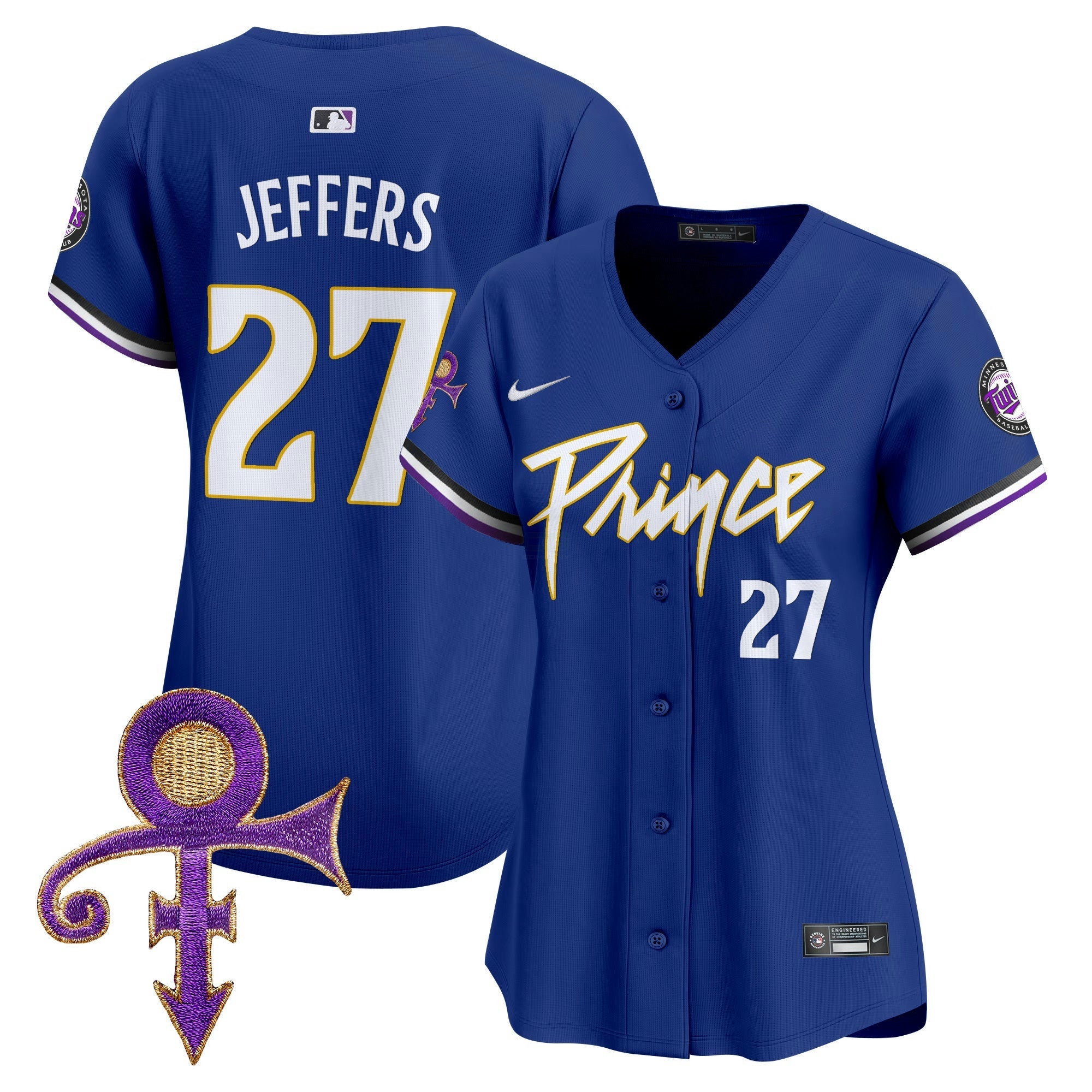 Camisa MLB Women’s Minnesota Prince Patch Vapor Premier Limited Jersey