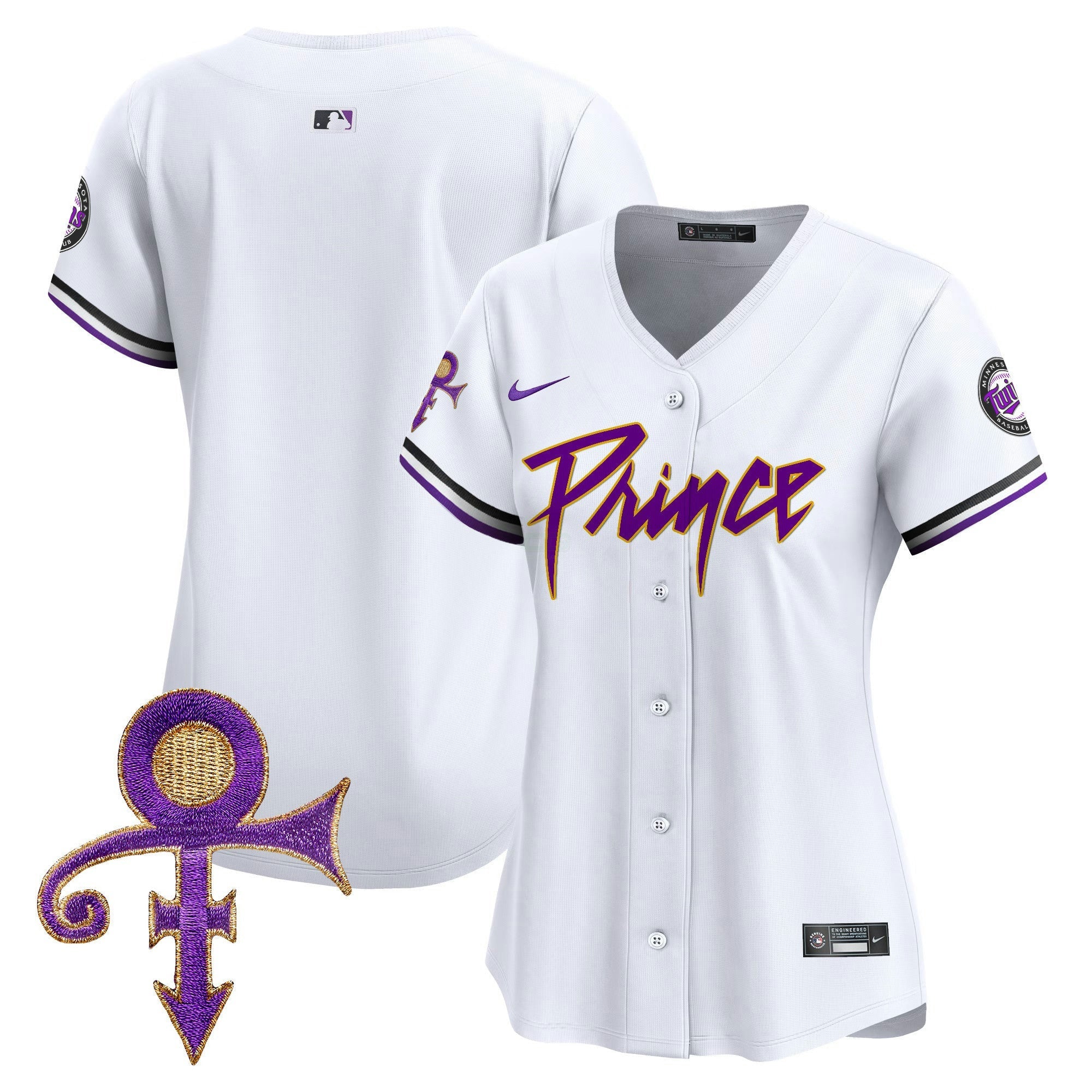 Camisa MLB Women’s Minnesota Prince Patch Vapor Premier Limited Jersey