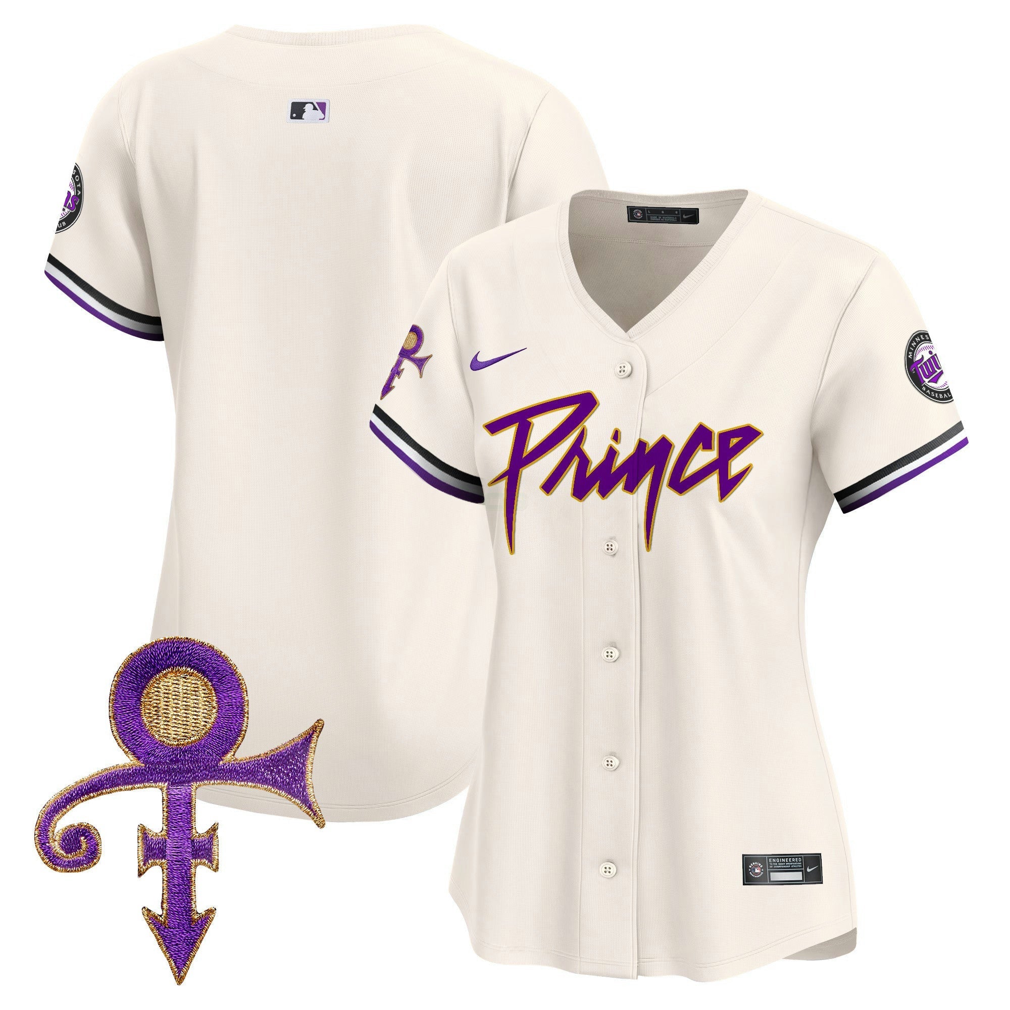 Camisa MLB Women’s Minnesota Prince Patch Vapor Premier Limited Jersey