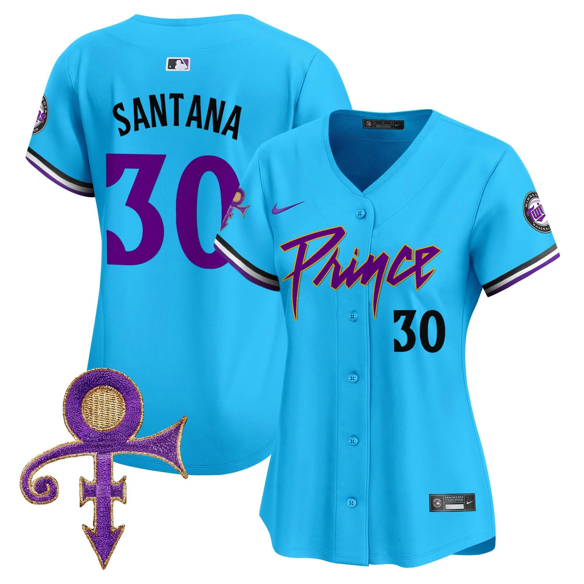 Camisa MLB Women’s Minnesota Prince Patch Vapor Premier Limited Jersey