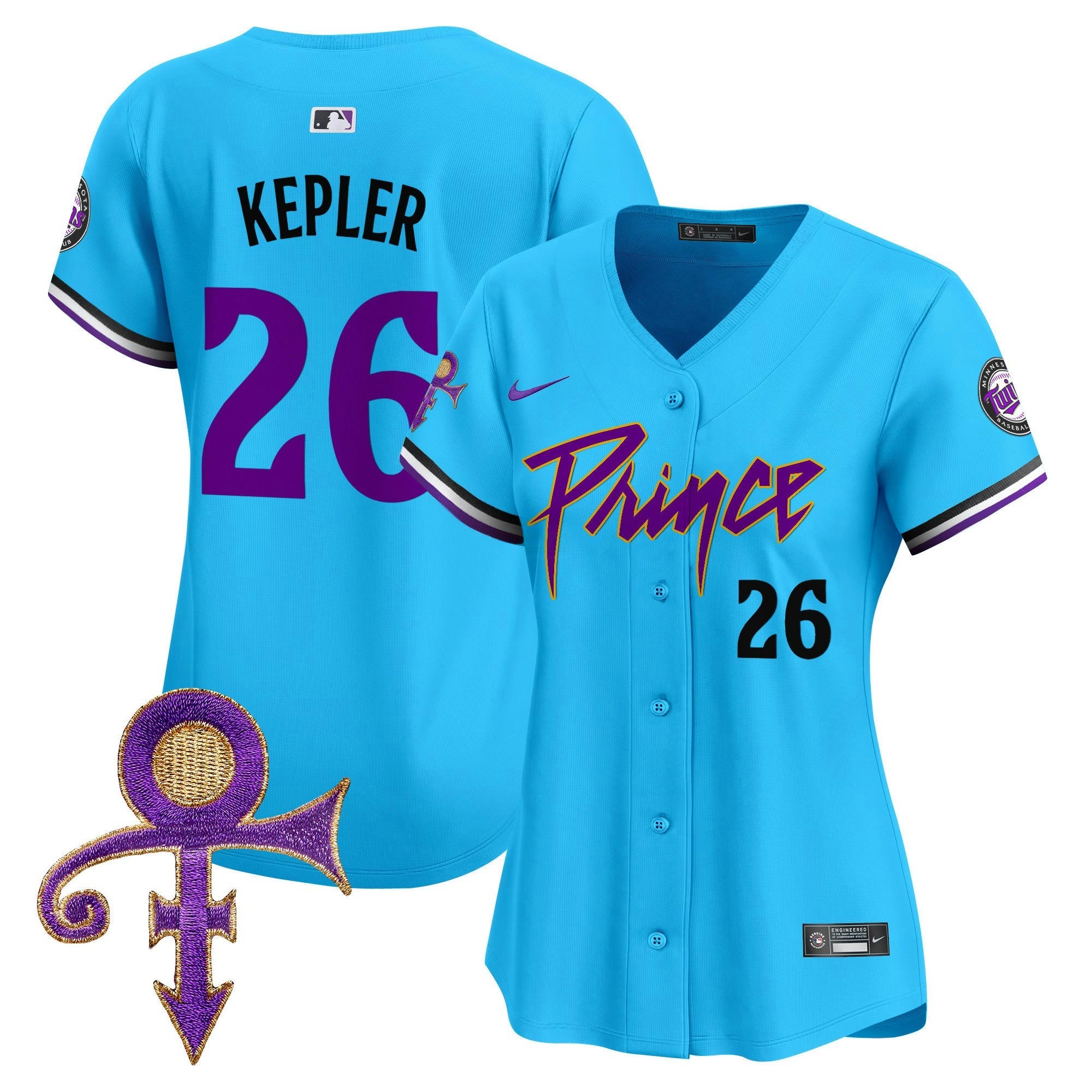 Camisa MLB Women’s Minnesota Prince Patch Vapor Premier Limited Jersey