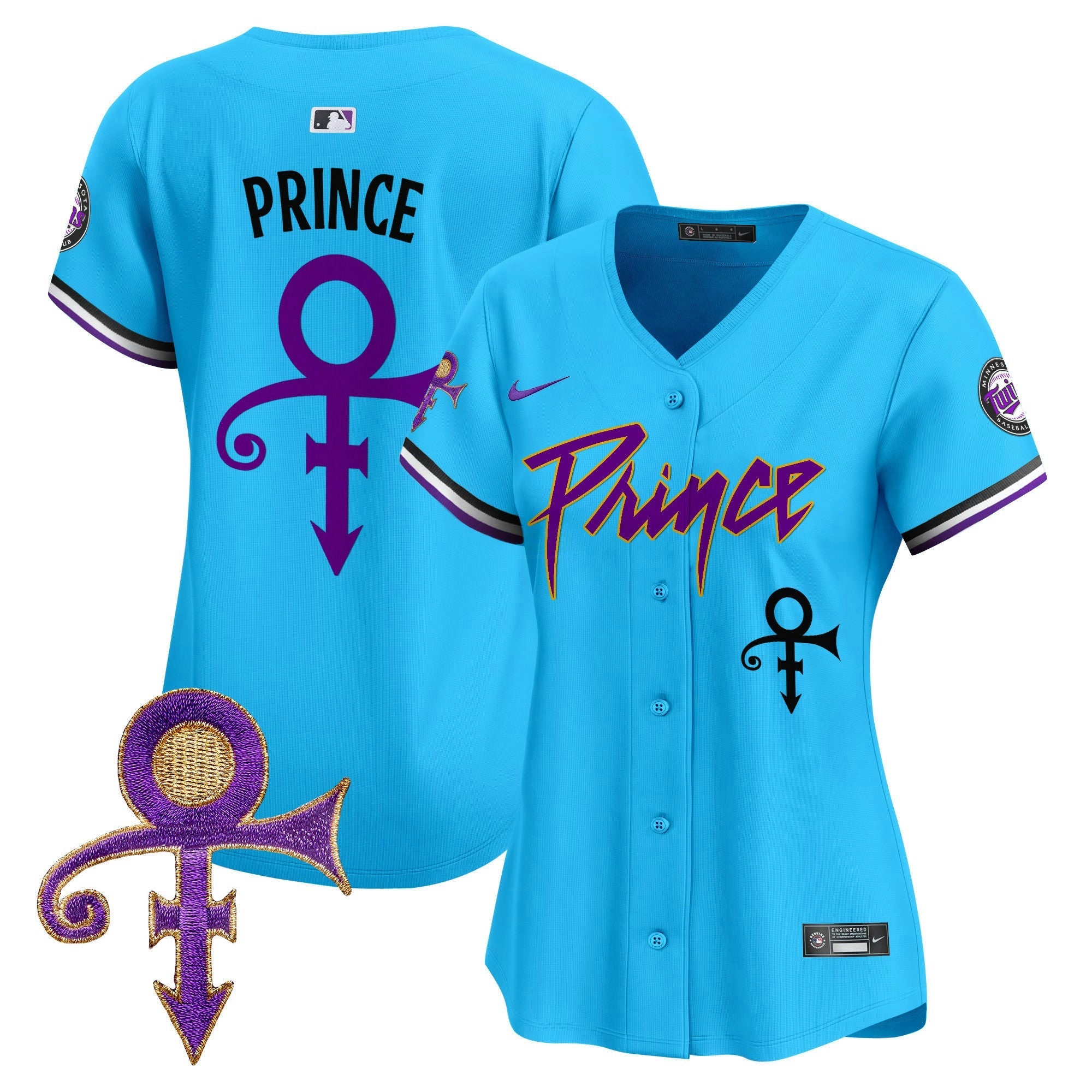 Camisa MLB Women’s Minnesota Prince Patch Vapor Premier Limited Jersey