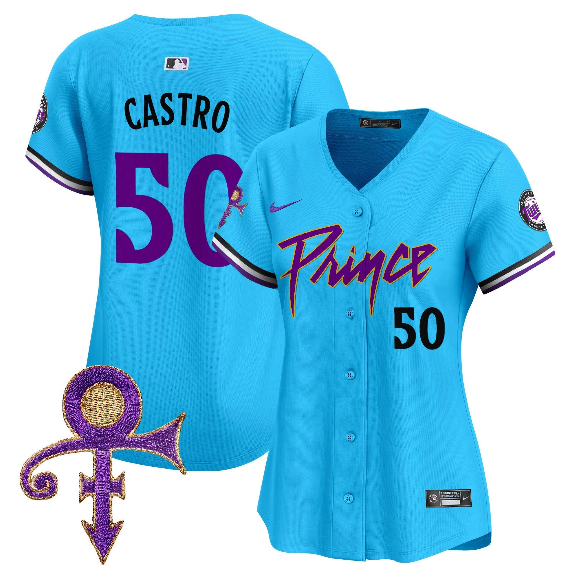 Camisa MLB Women’s Minnesota Prince Patch Vapor Premier Limited Jersey