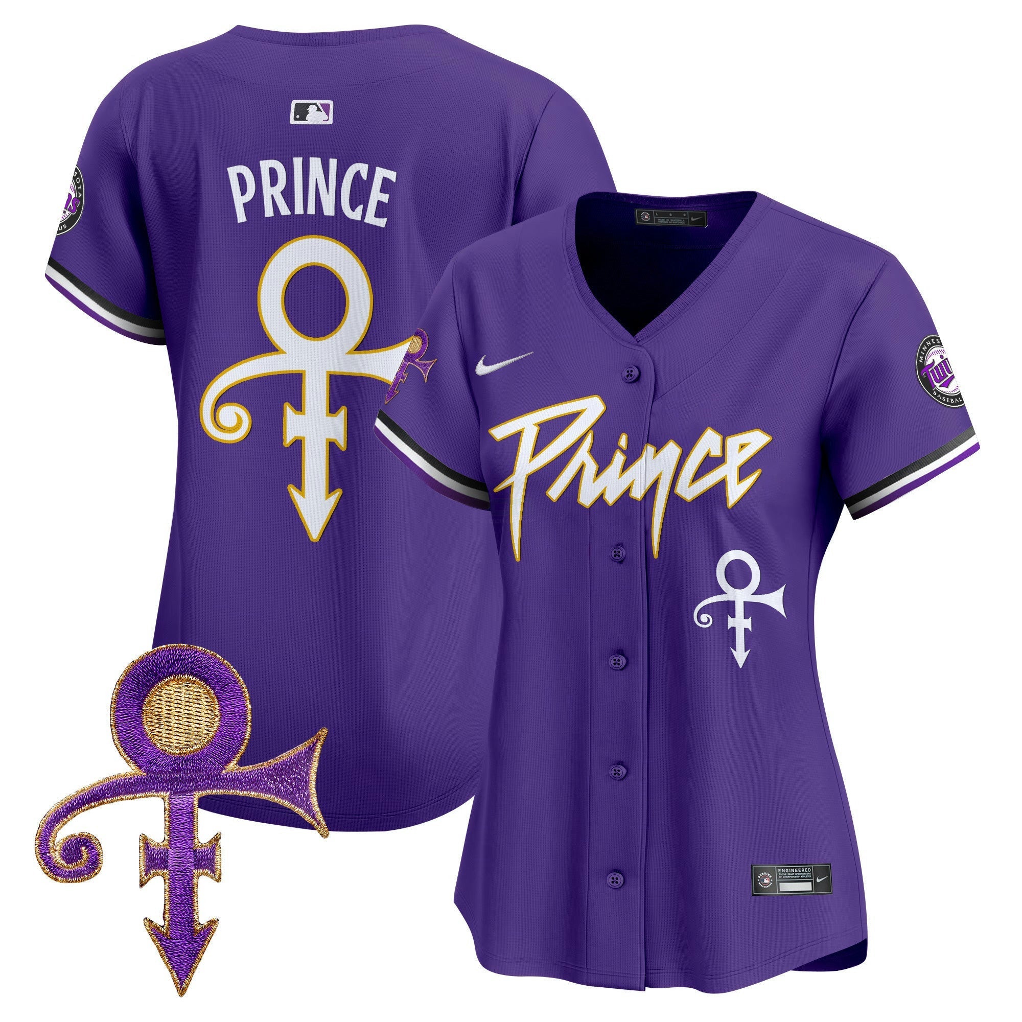 Camisa MLB Women’s Minnesota Prince Patch Vapor Premier Limited Jersey