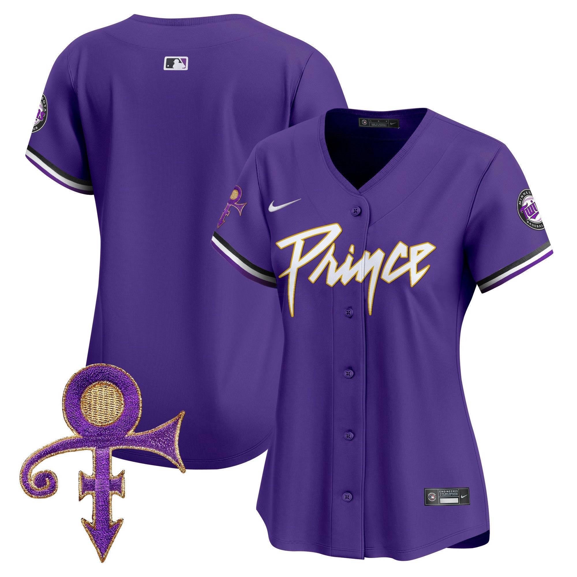 Camisa MLB Women’s Minnesota Prince Patch Vapor Premier Limited Jersey
