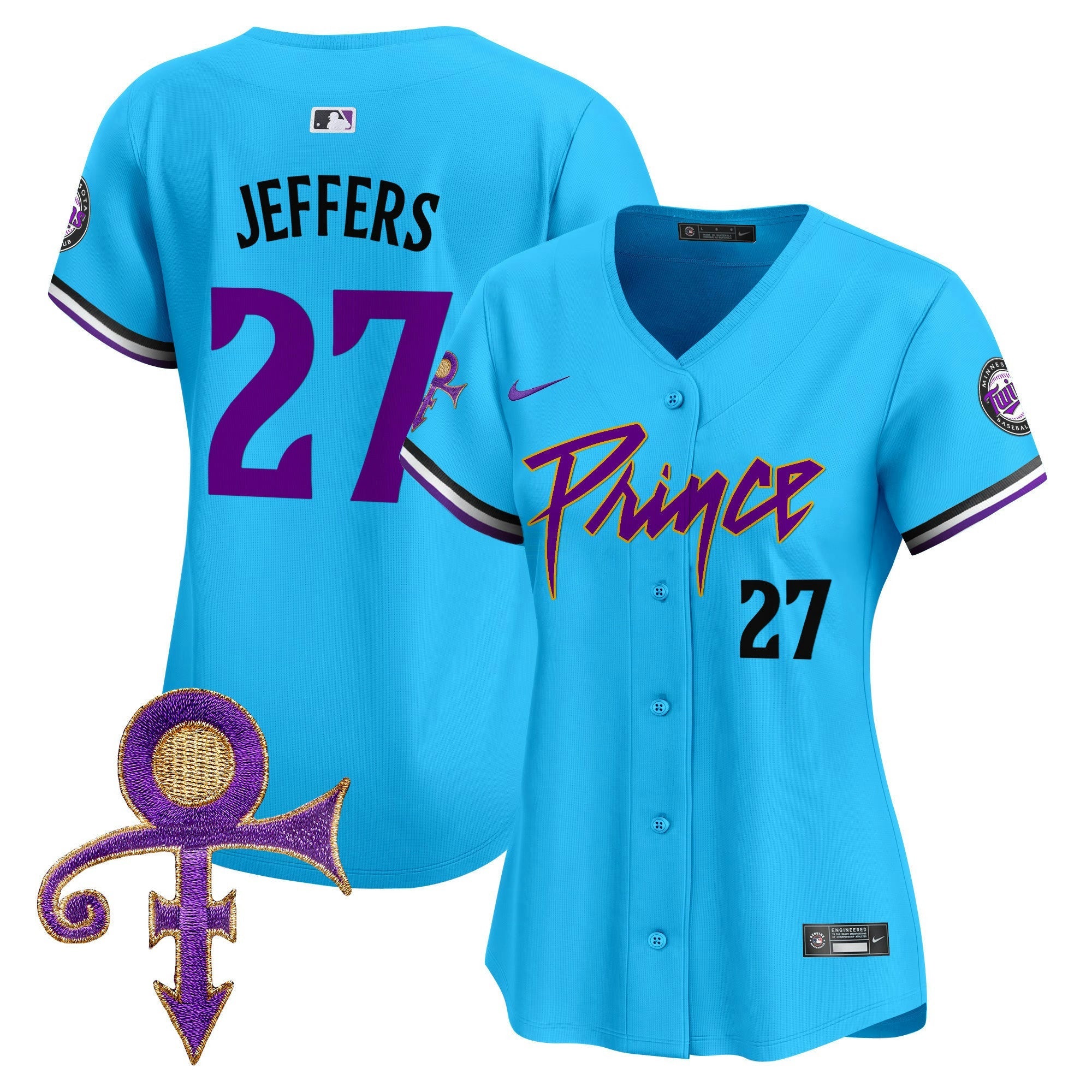 Camisa MLB Women’s Minnesota Prince Patch Vapor Premier Limited Jersey V4