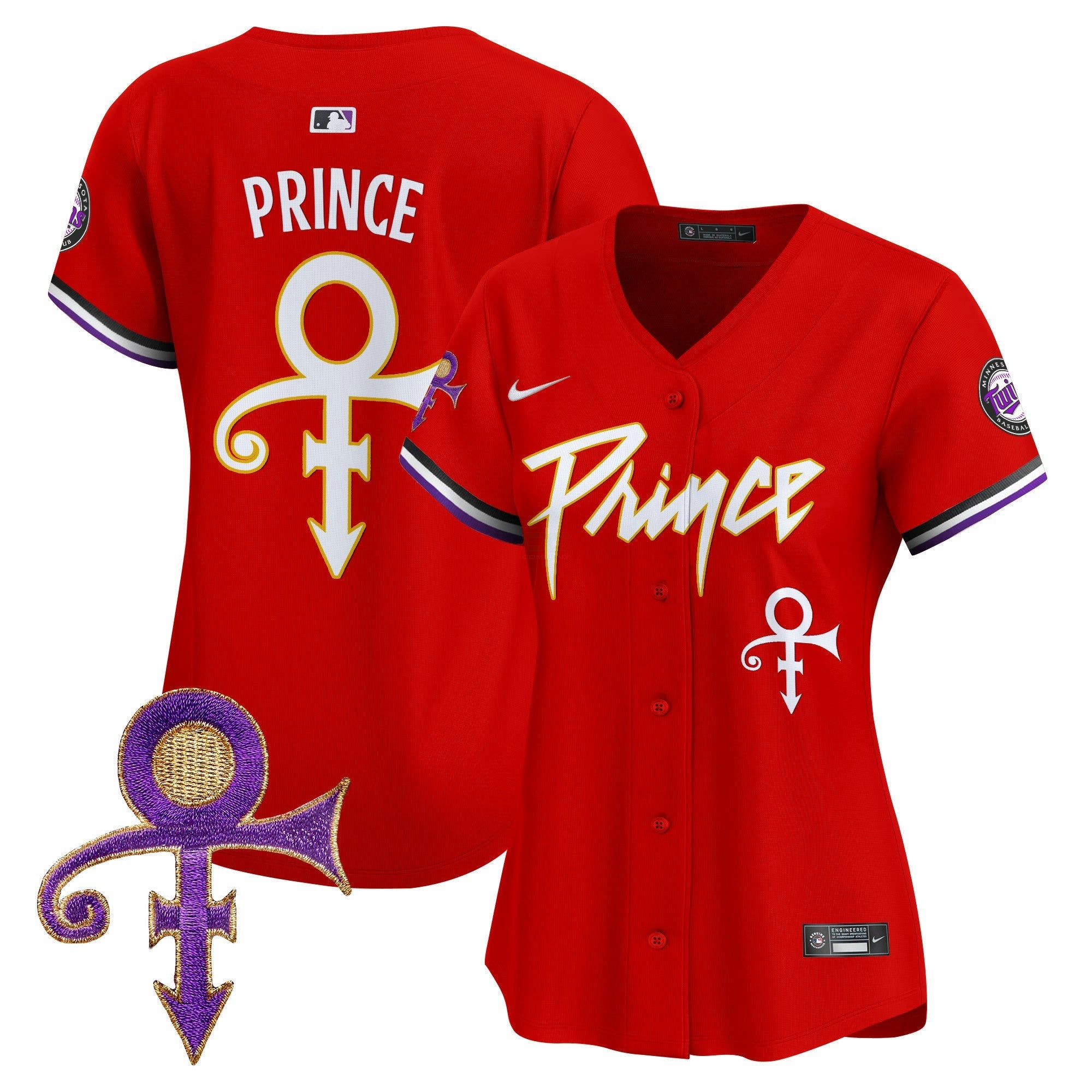 Camisa MLB Women’s Minnesota Prince Patch Vapor Premier Limited Jersey
