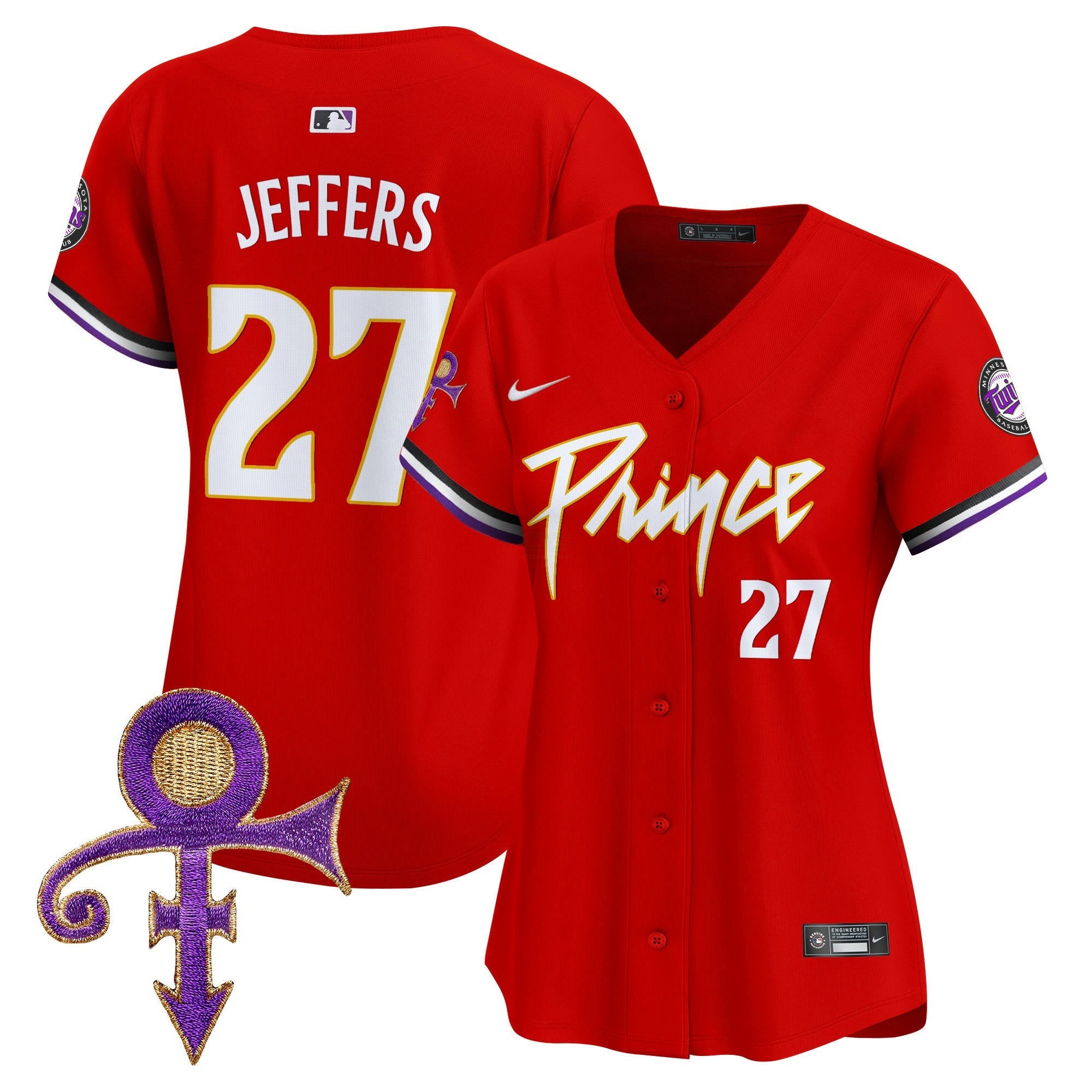Camisa MLB Women’s Minnesota Prince Patch Vapor Premier Limited Jersey