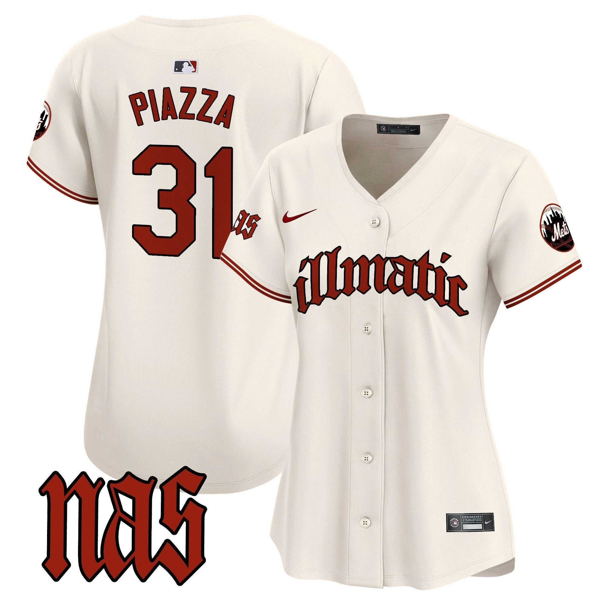 Camisa MLB Women’s Nas Illmatic Vapor Premier Limited Jersey