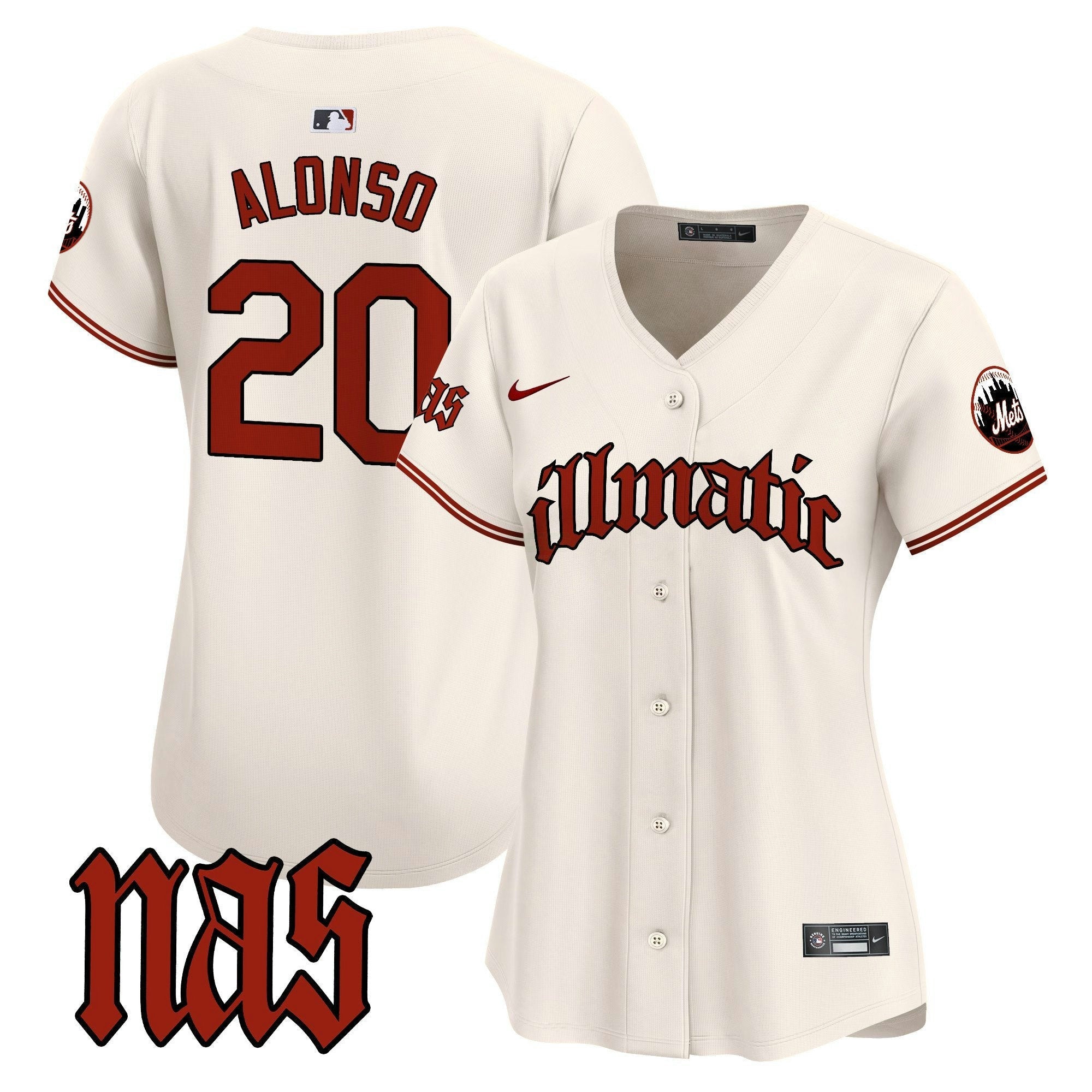 Camisa MLB Women’s Nas Illmatic Vapor Premier Limited Jersey