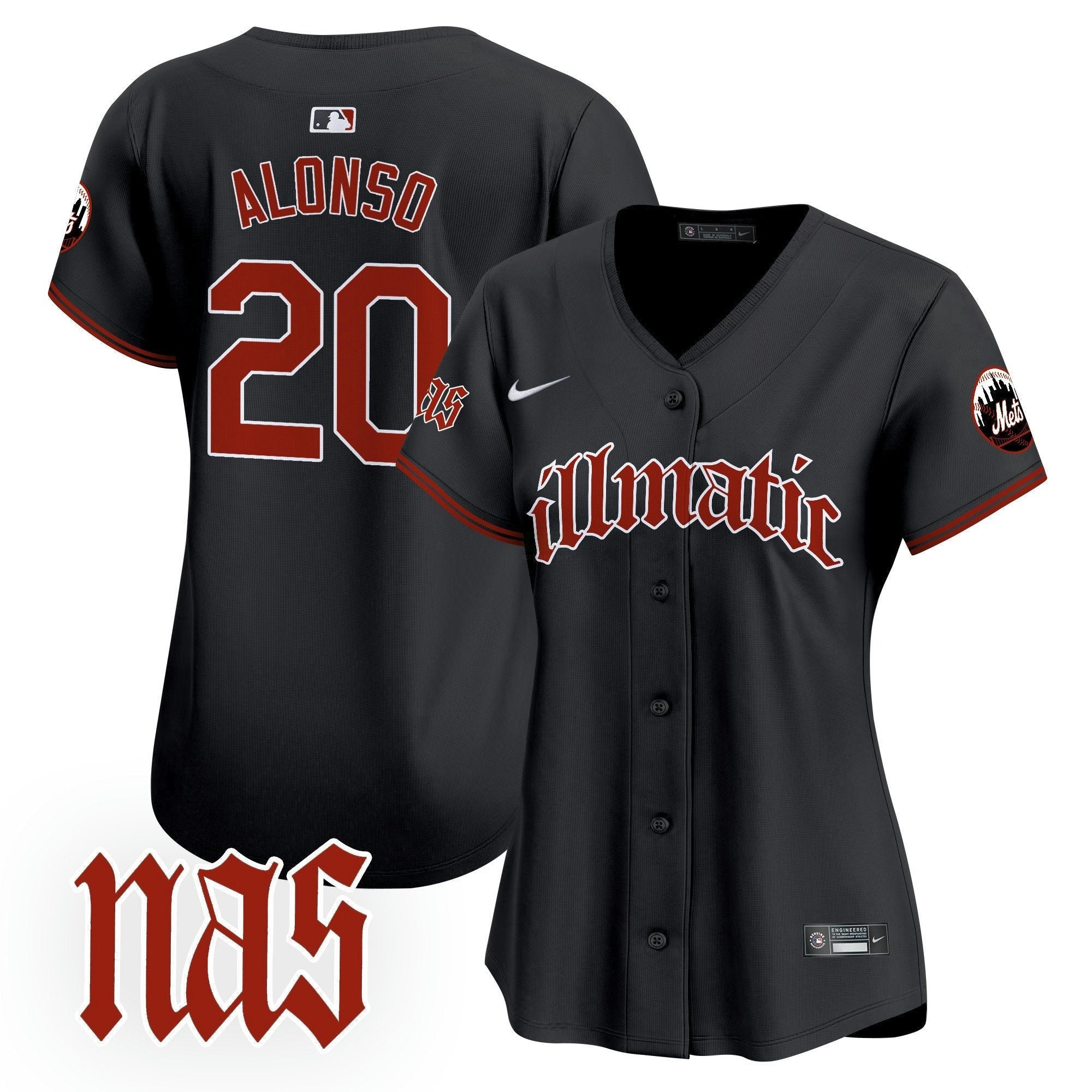 Camisa MLB Women’s Nas Illmatic Vapor Premier Limited Jersey