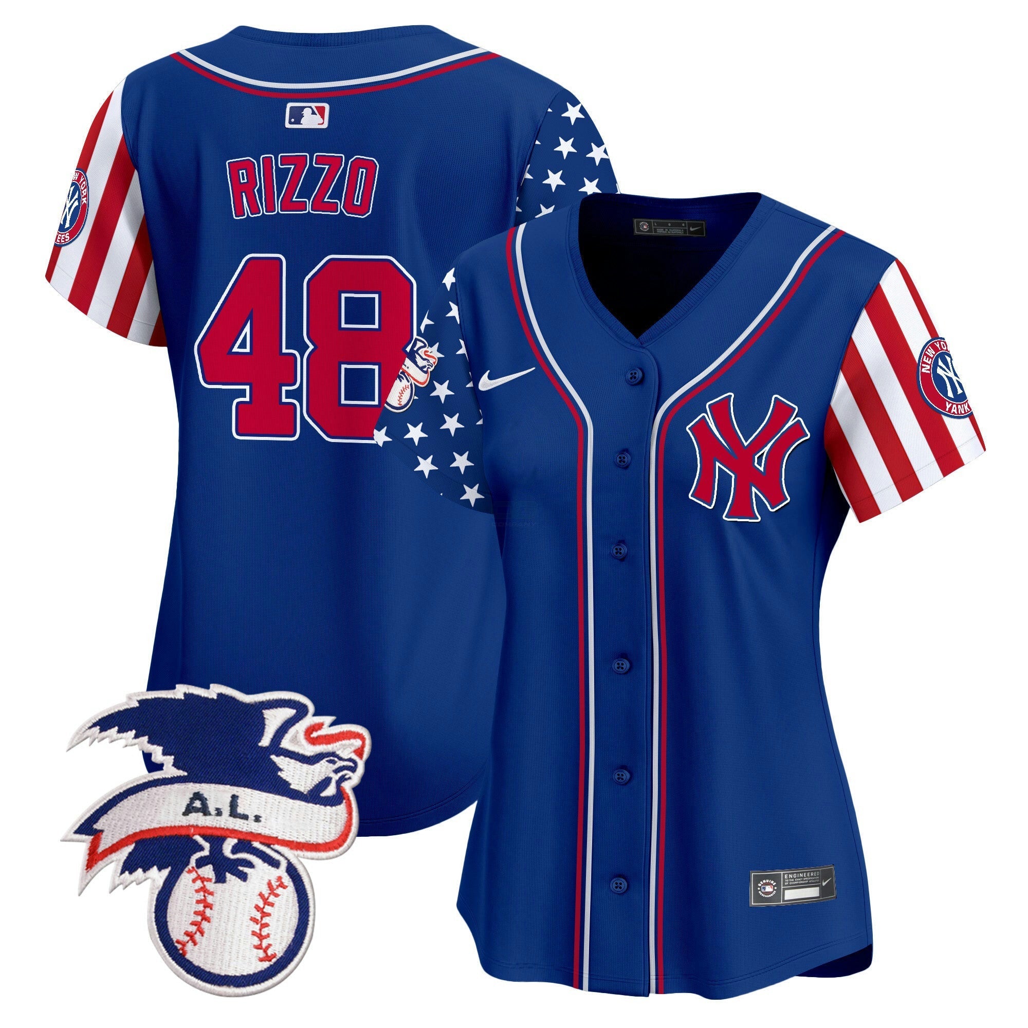 Camisa MLB Women’s New York 2024 Fourth of July Vapor Premier Limited Jersey V5