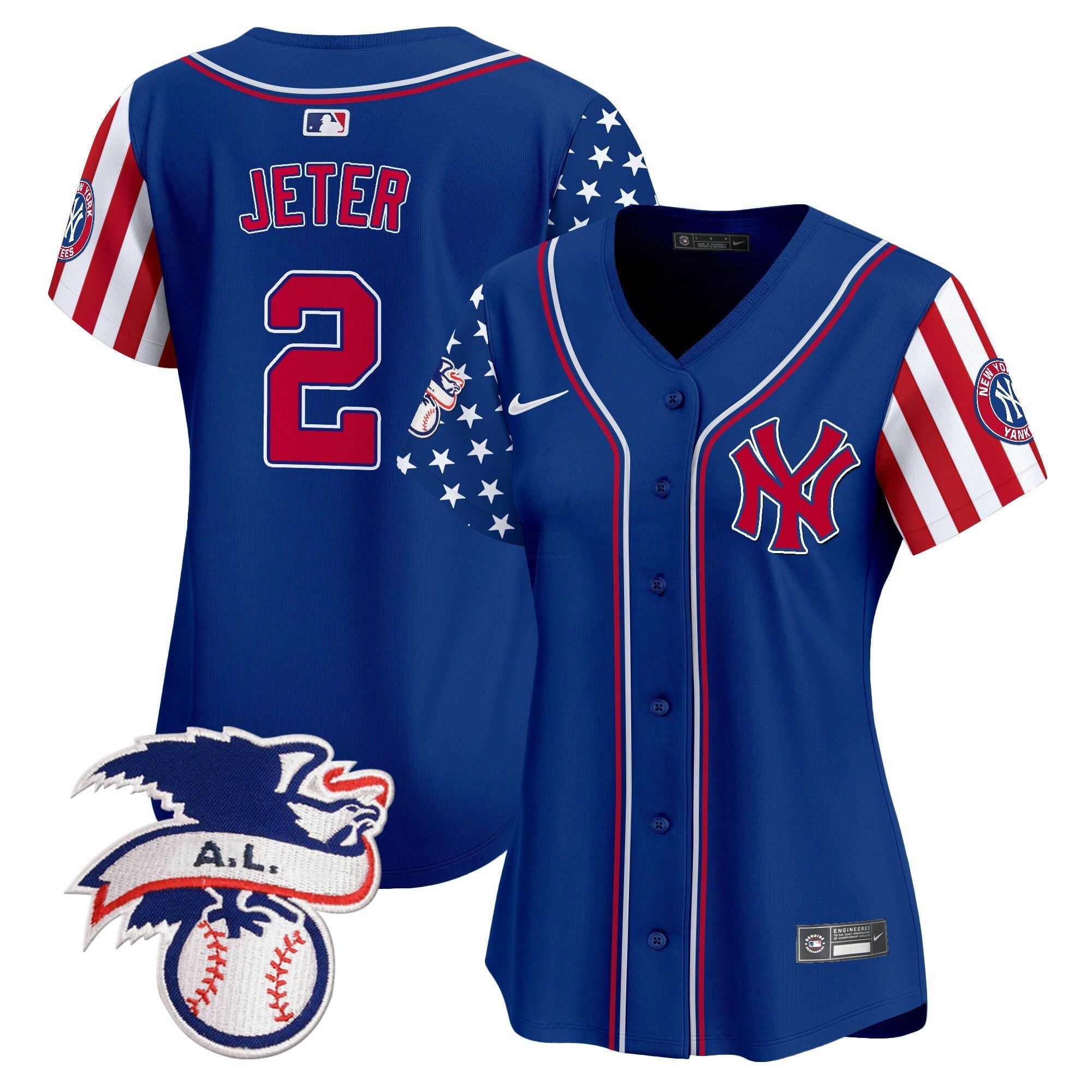 Camisa MLB Women’s New York 2024 Fourth of July Vapor Premier Limited Jersey V5