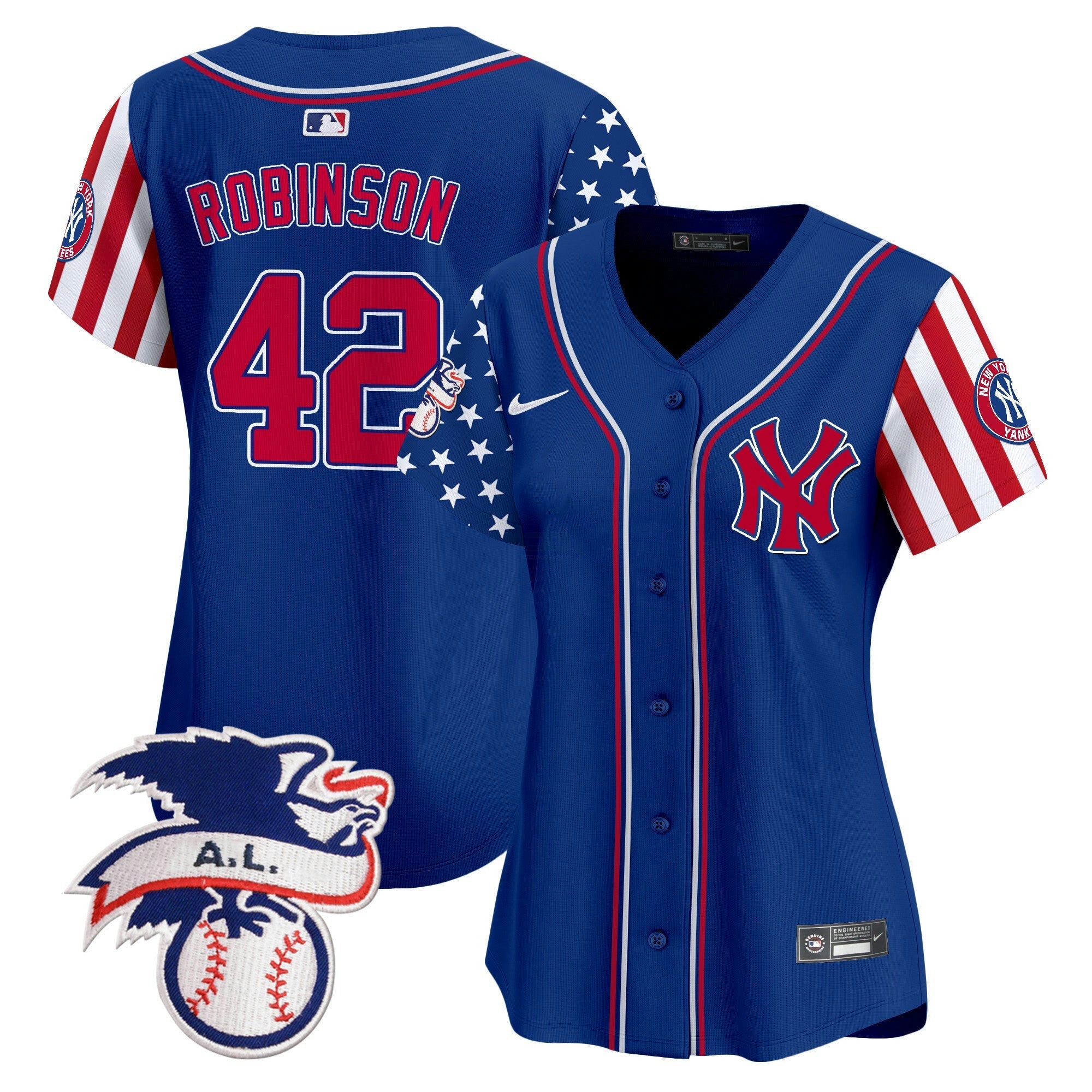 Camisa MLB Women’s New York 2024 Fourth of July Vapor Premier Limited Jersey V5