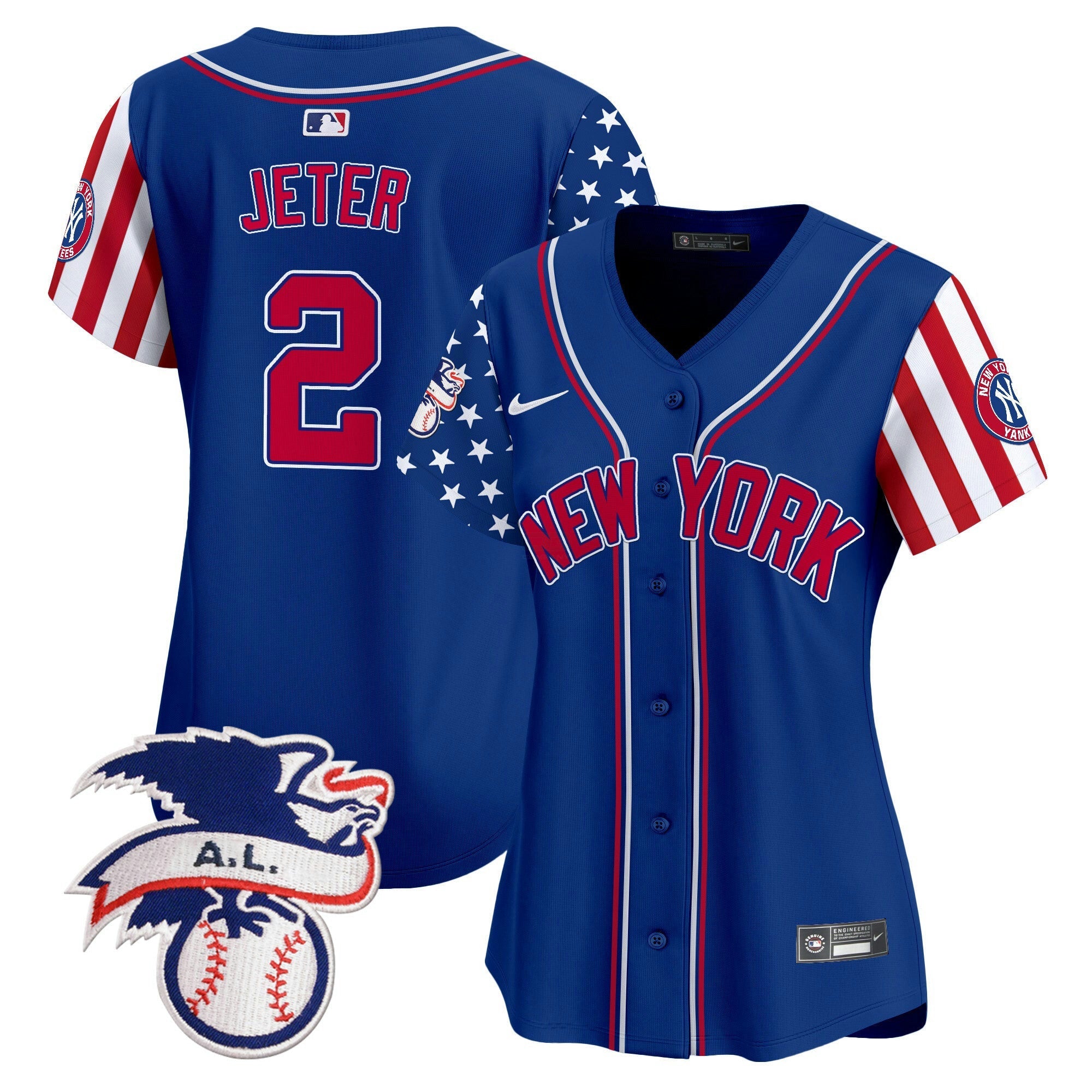 Camisa MLB Women’s New York 2024 Fourth of July Vapor Premier Limited Jersey V6