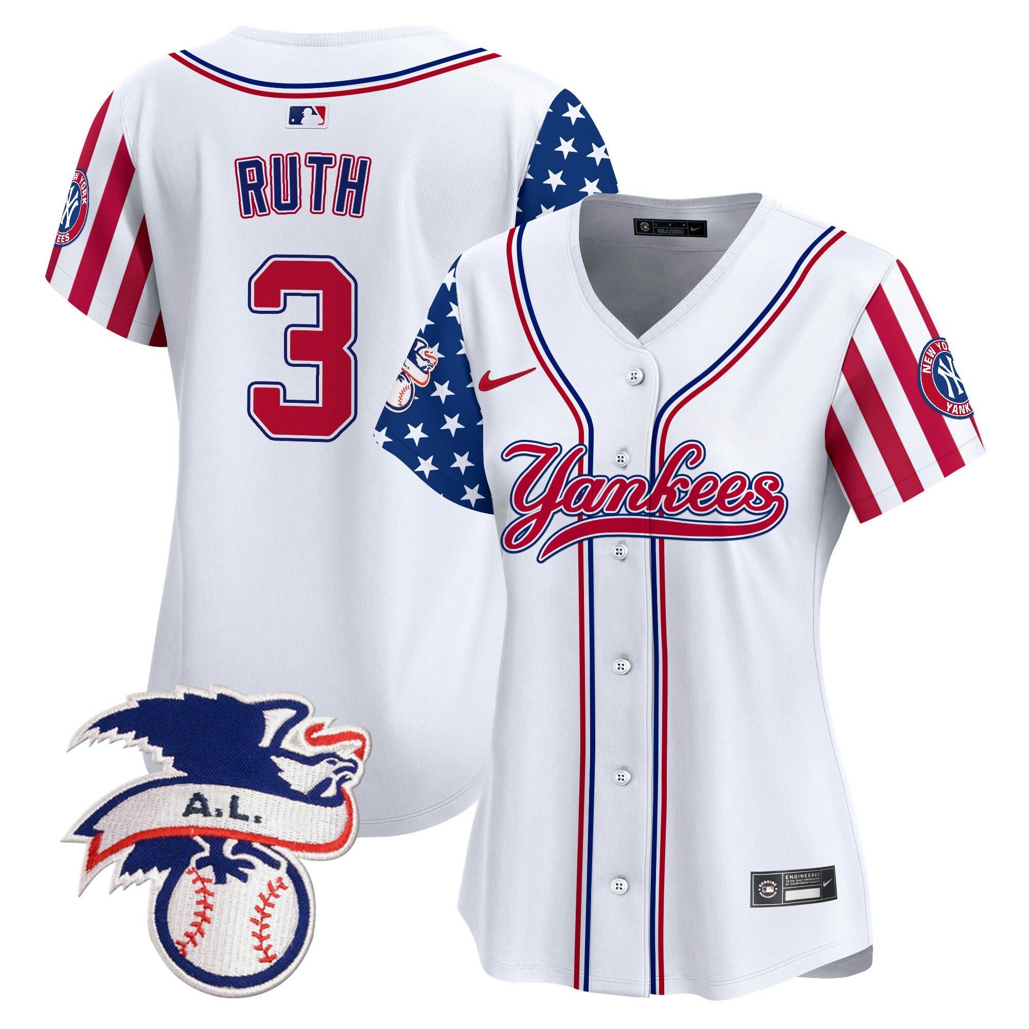 Camisa MLB Women’s New York 2024 Fourth of July Vapor Premier Limited Jersey V7