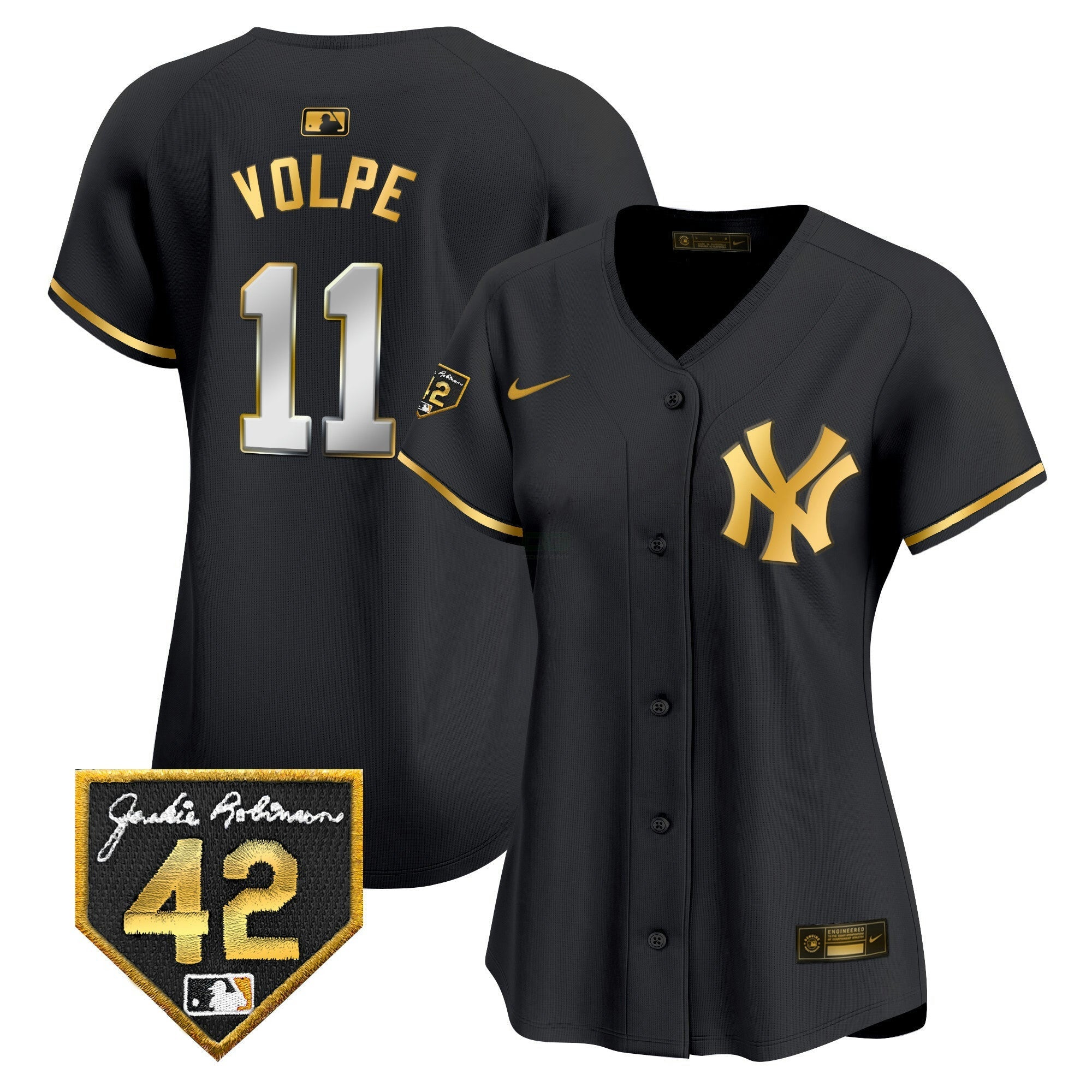 Camisa MLB Women’s New York 2024 Jackie Robinson Patch Vapor Premier Limited Jersey