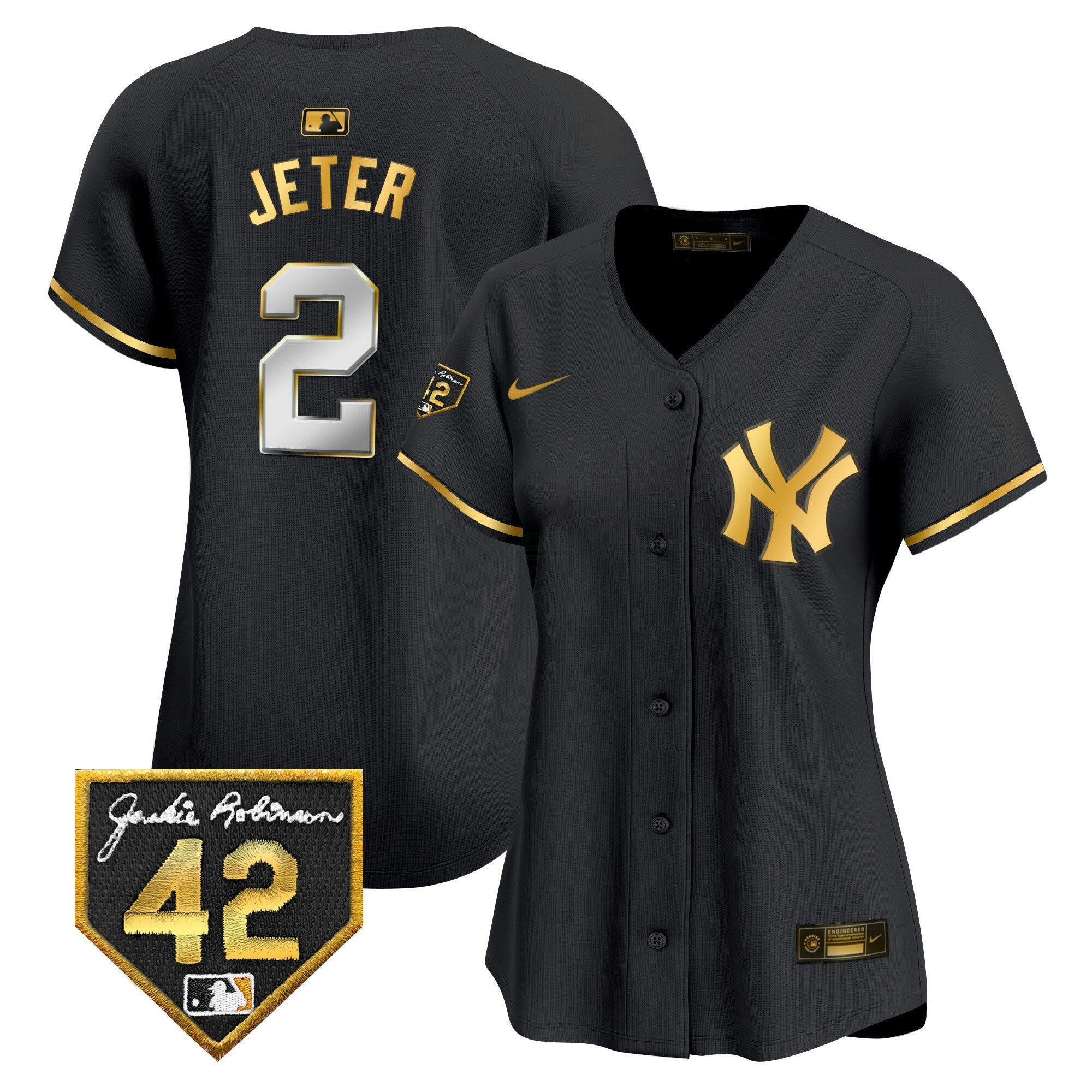 Camisa MLB Women’s New York 2024 Jackie Robinson Patch Vapor Premier Limited Jersey