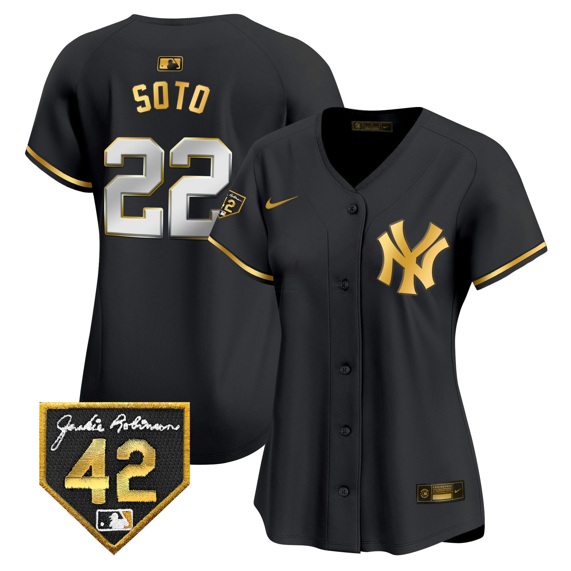 Camisa MLB Women’s New York 2024 Jackie Robinson Patch Vapor Premier Limited Jersey