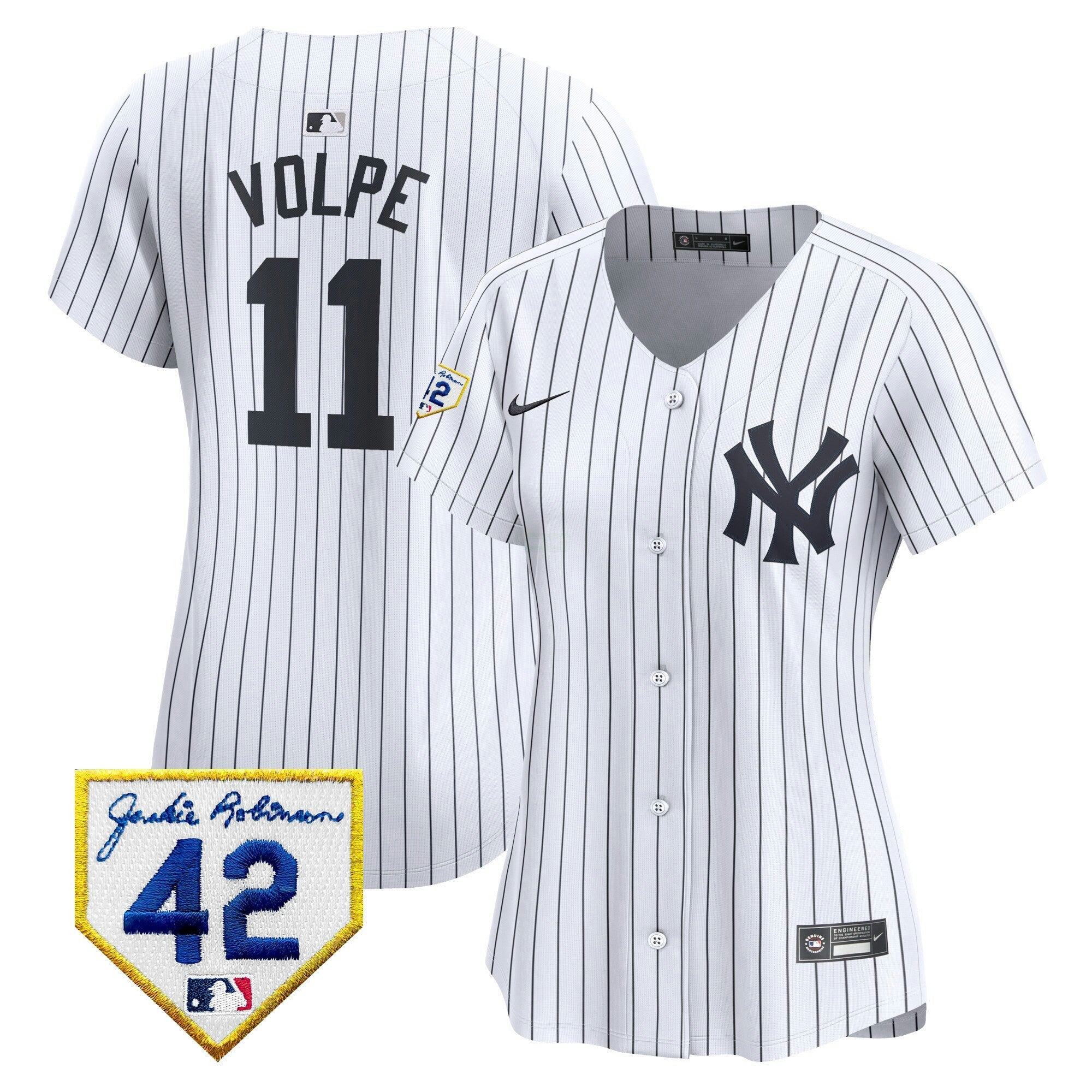 Camisa MLB Women’s New York 2024 Jackie Robinson Patch Vapor Premier Limited Jersey